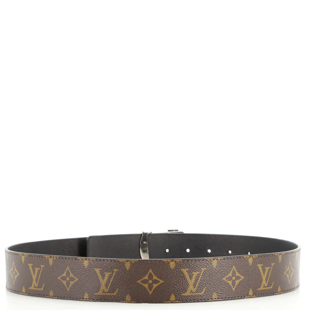LV Initiales Reversible Belt Monogram Canvas and Leather Wide 85