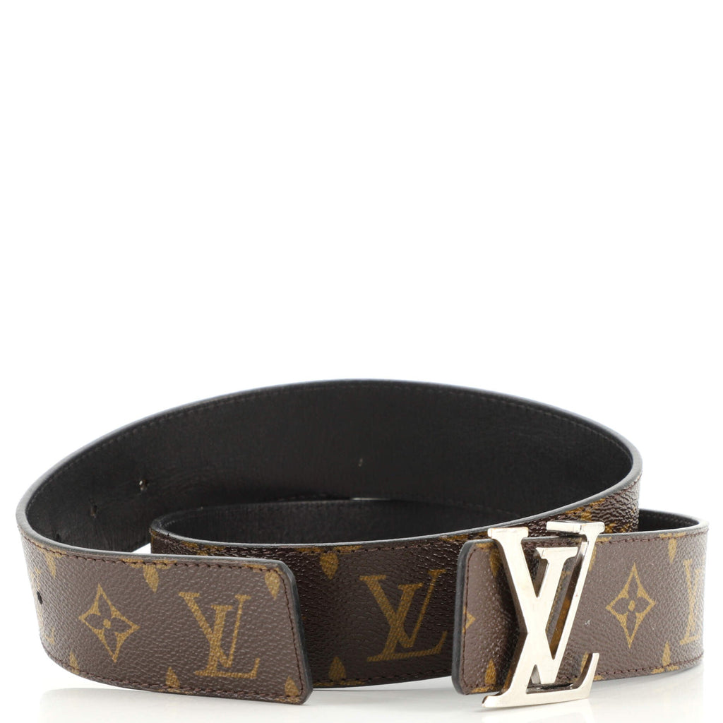 LV Initiales Reversible Belt Monogram Canvas and Leather Wide 85