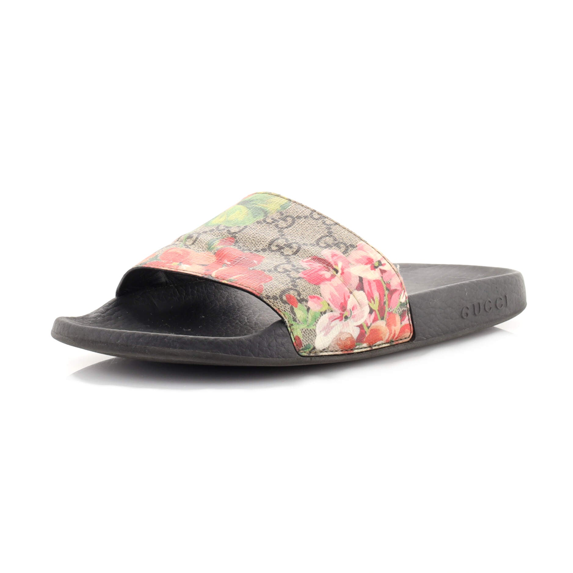 Slide Sandals Printed GG Coated Canvas