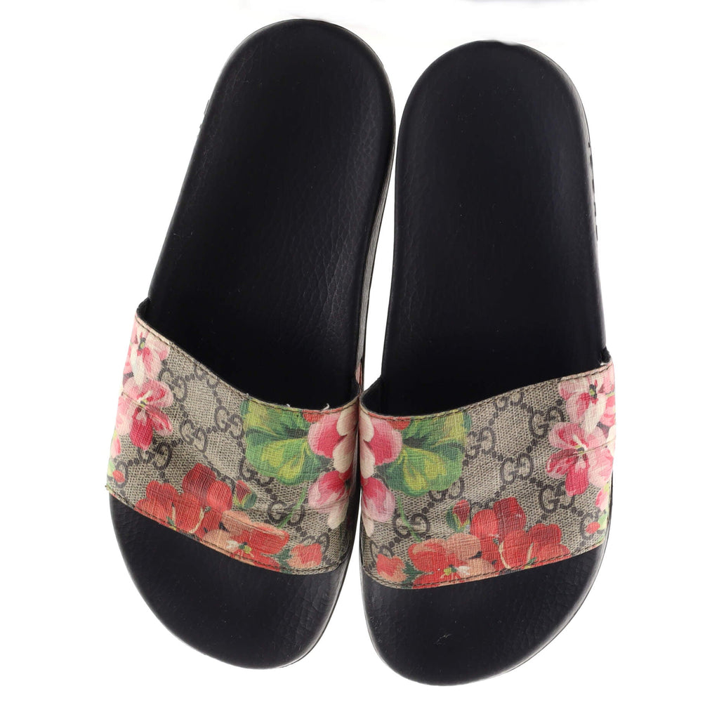 Slide Sandals Printed GG Coated Canvas