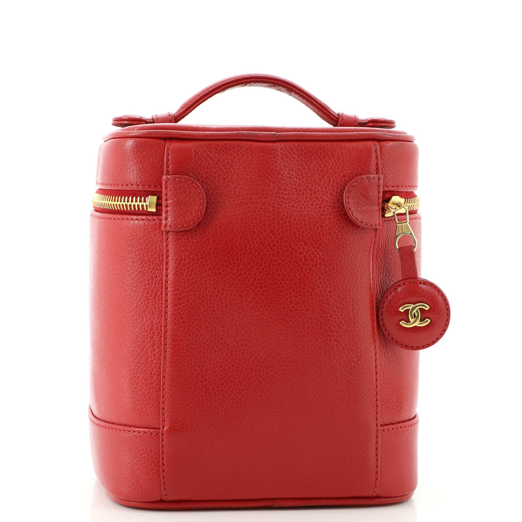 Vintage Timeless Cosmetic Case Caviar Tall