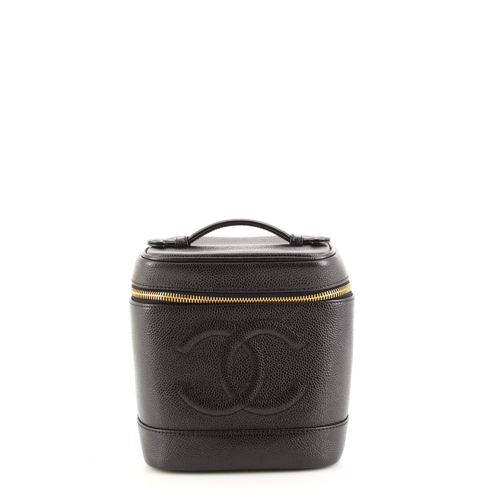 Vintage Timeless Cosmetic Case Caviar Tall
