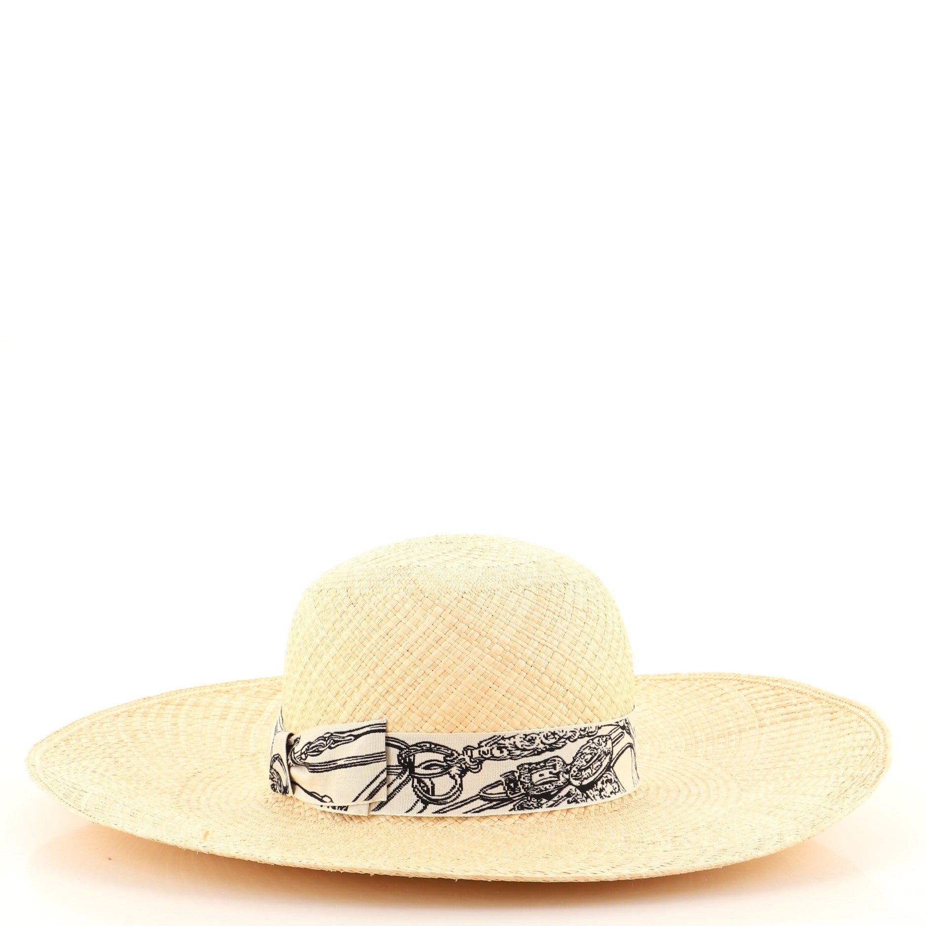 Trinidad Brides de Gala Wide Brim Hat Woven Straw