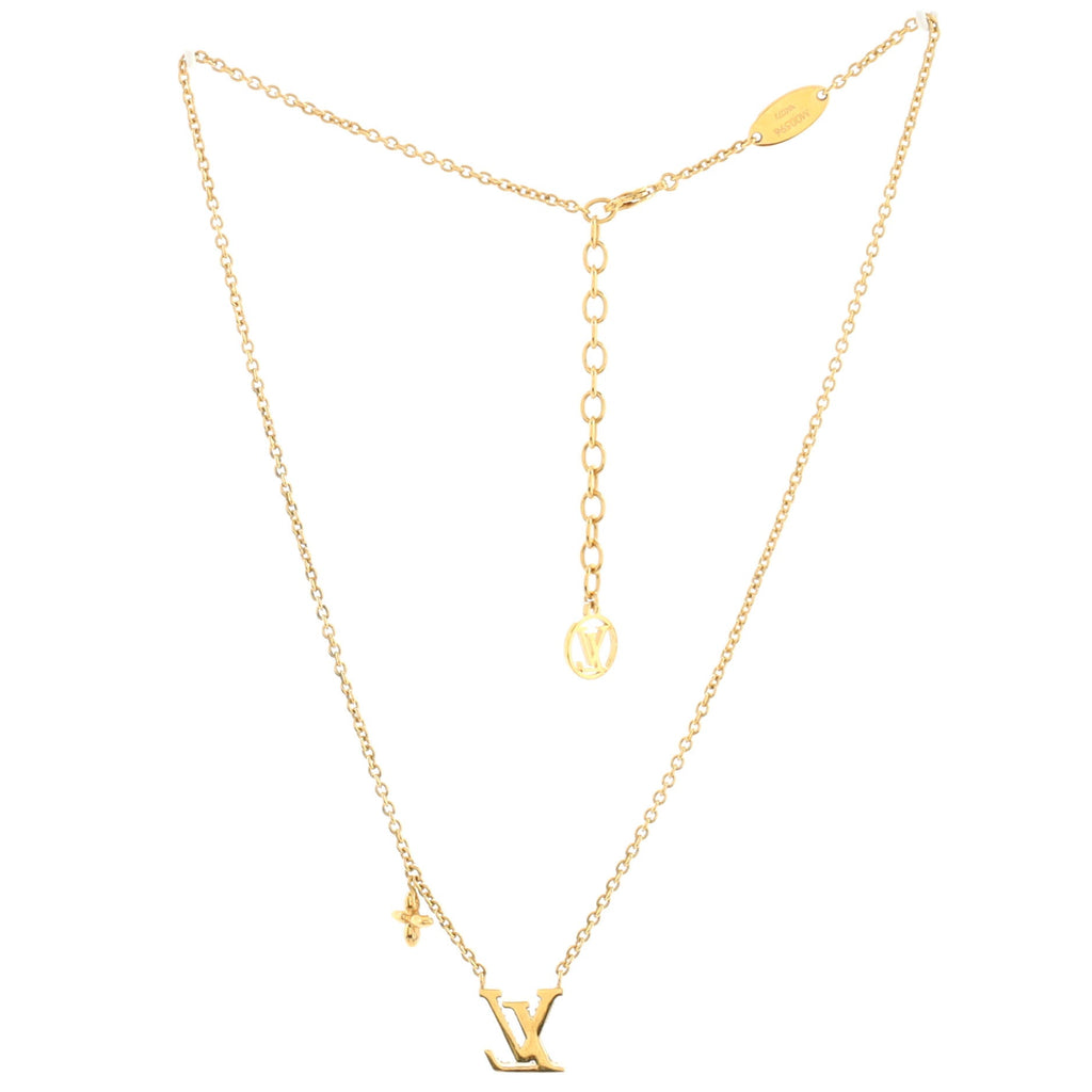 LV Iconic Necklace Metal with Crystals