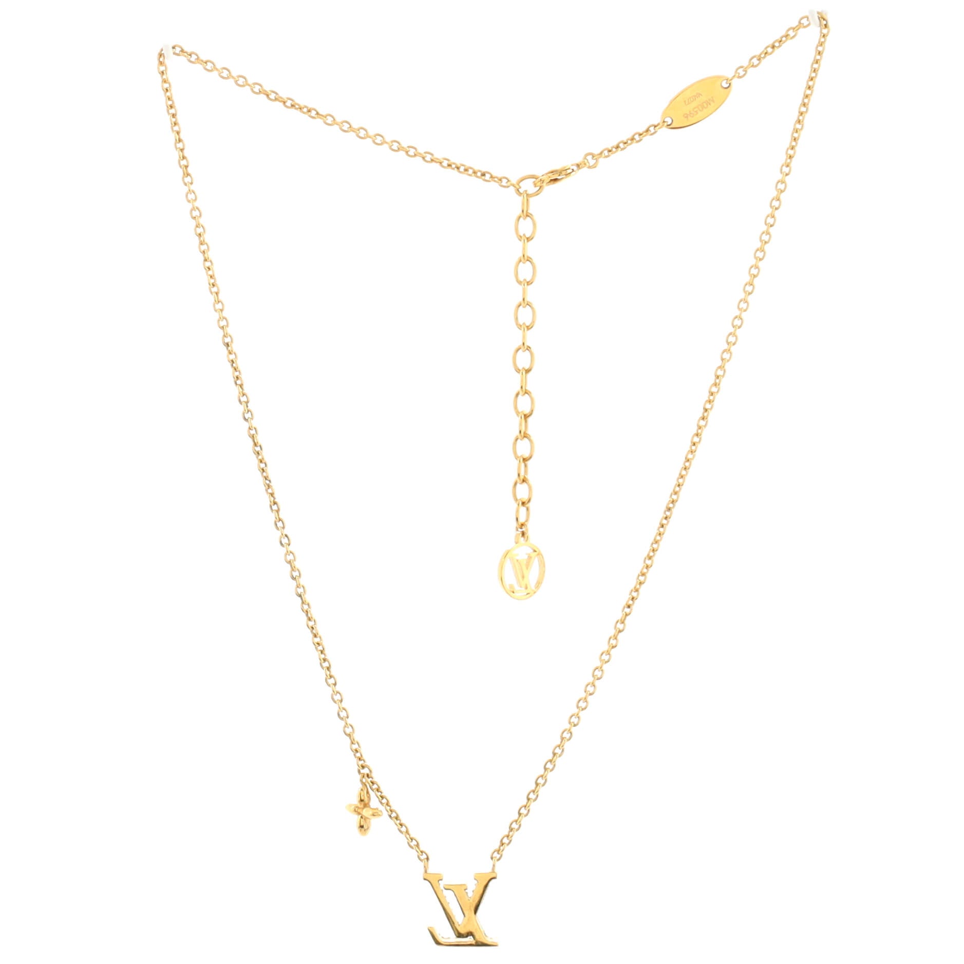 LV Iconic Necklace Metal with Crystals