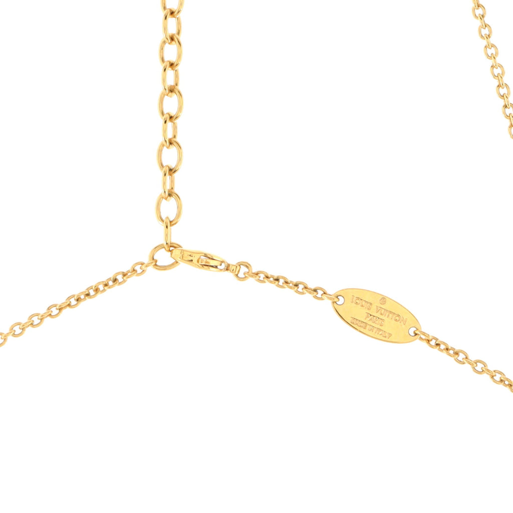 LV Iconic Necklace Metal with Crystals