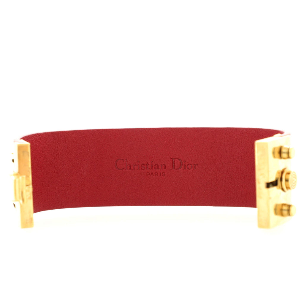 Logo Bracelet Leather and Metal