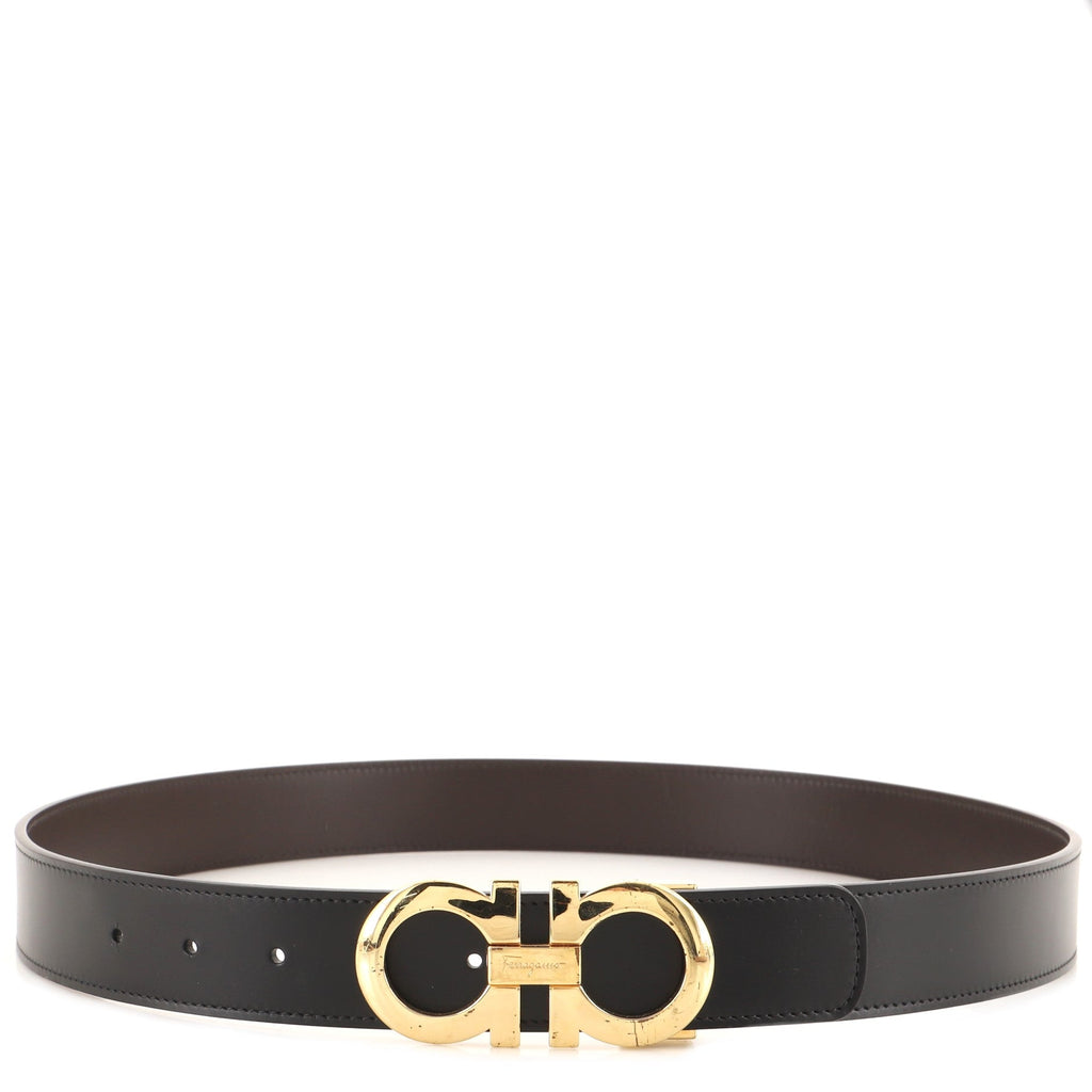 Gancini Reversible Belt Leather Wide 90