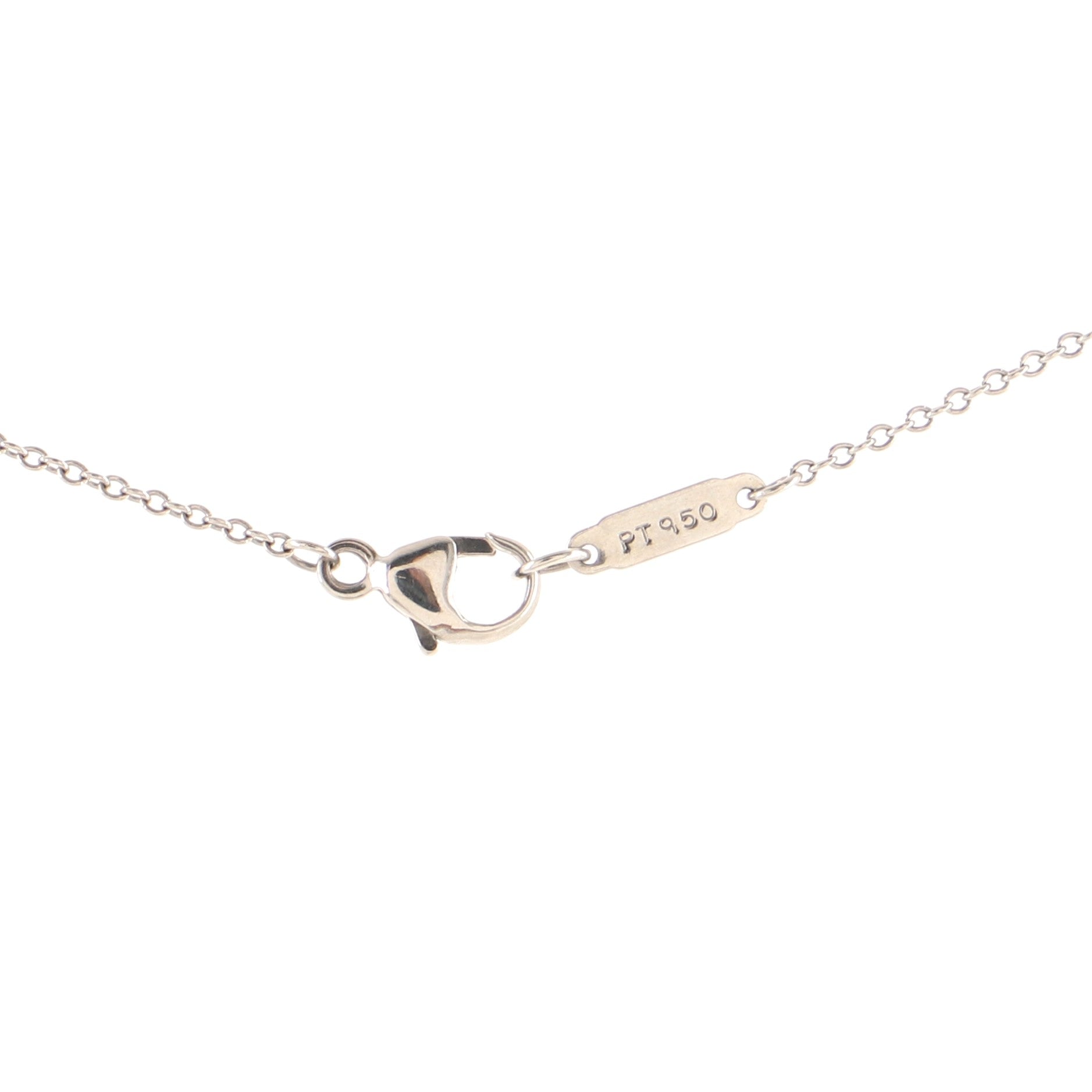 Metro Heart Pendant Necklace Platinum and Diamonds