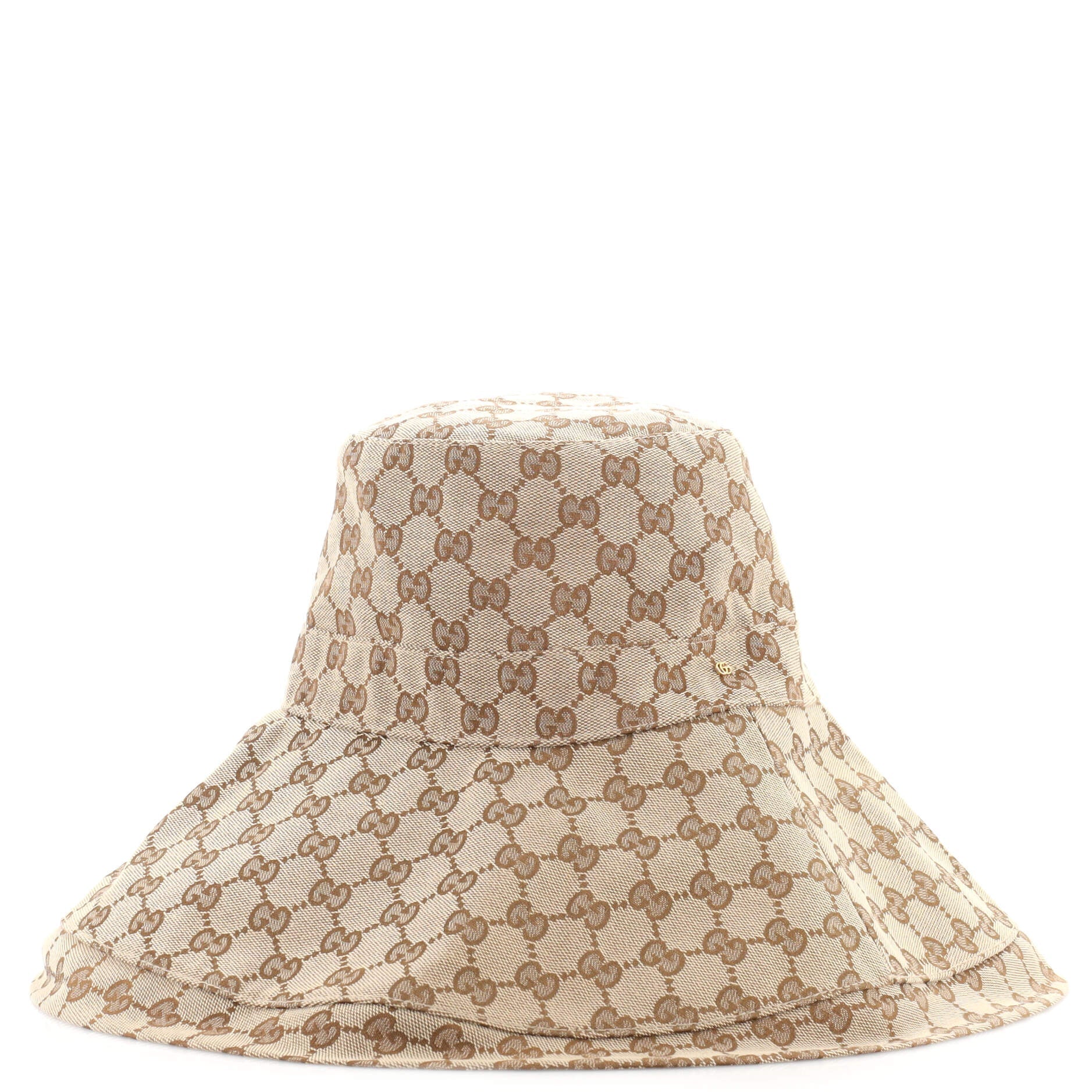 Wide Brim Hat GG Canvas Medium