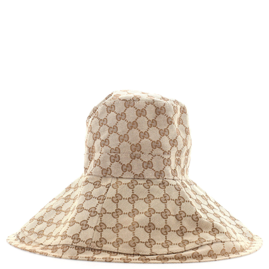 Wide Brim Hat GG Canvas Medium