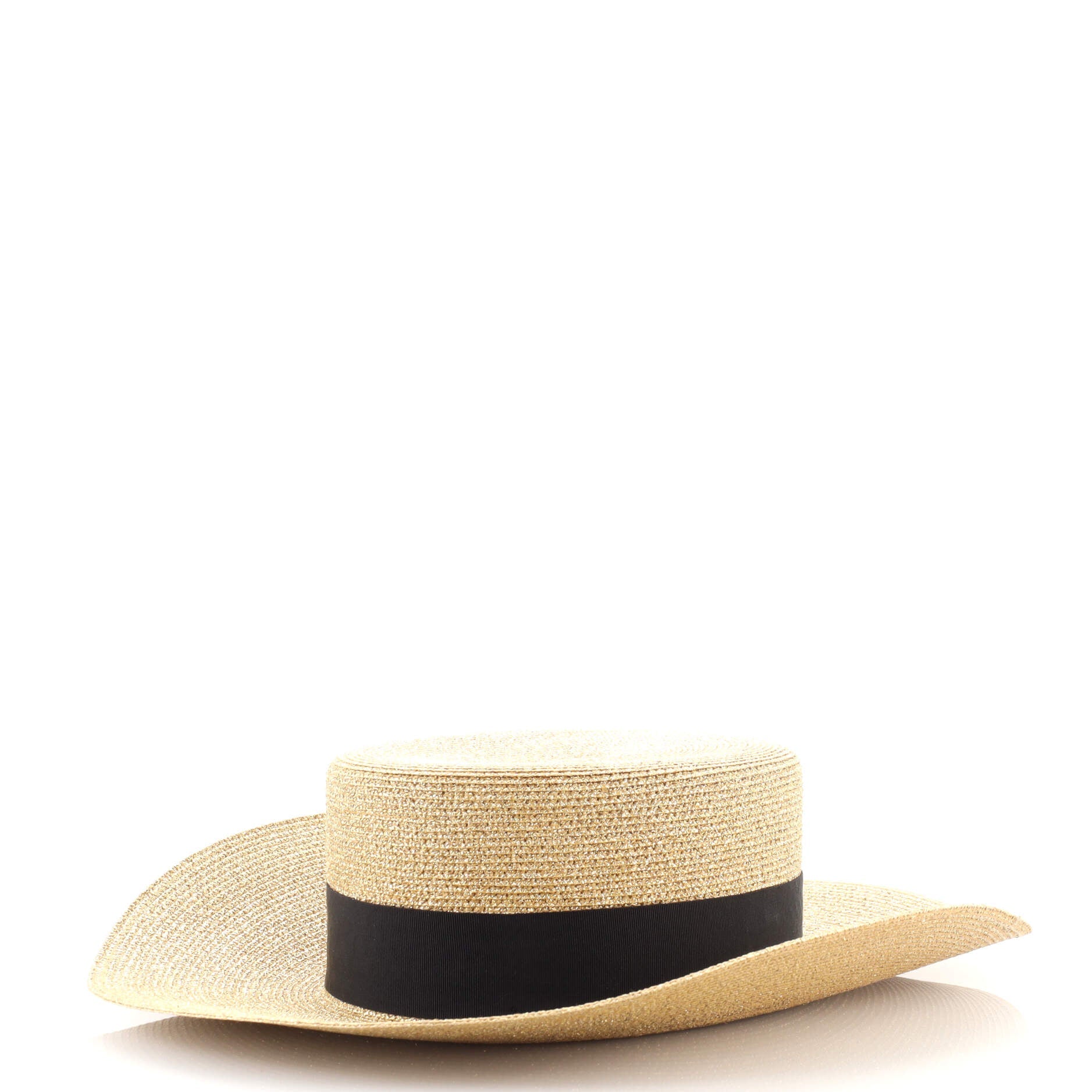 Papier Wide Brim Hat Straw Large