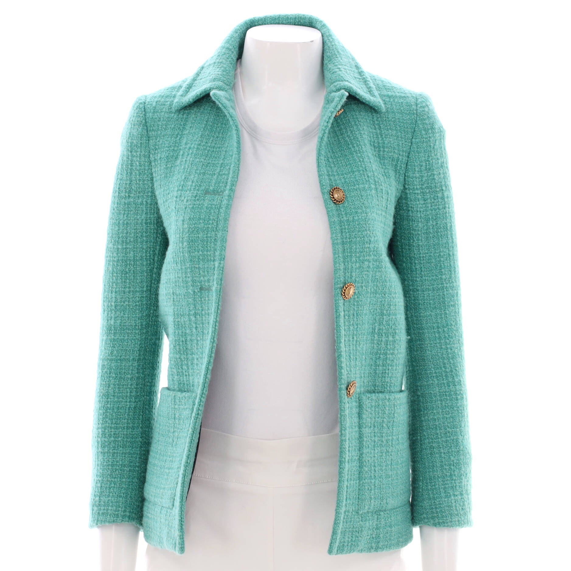 Women's Button-Up Jacket Tweed