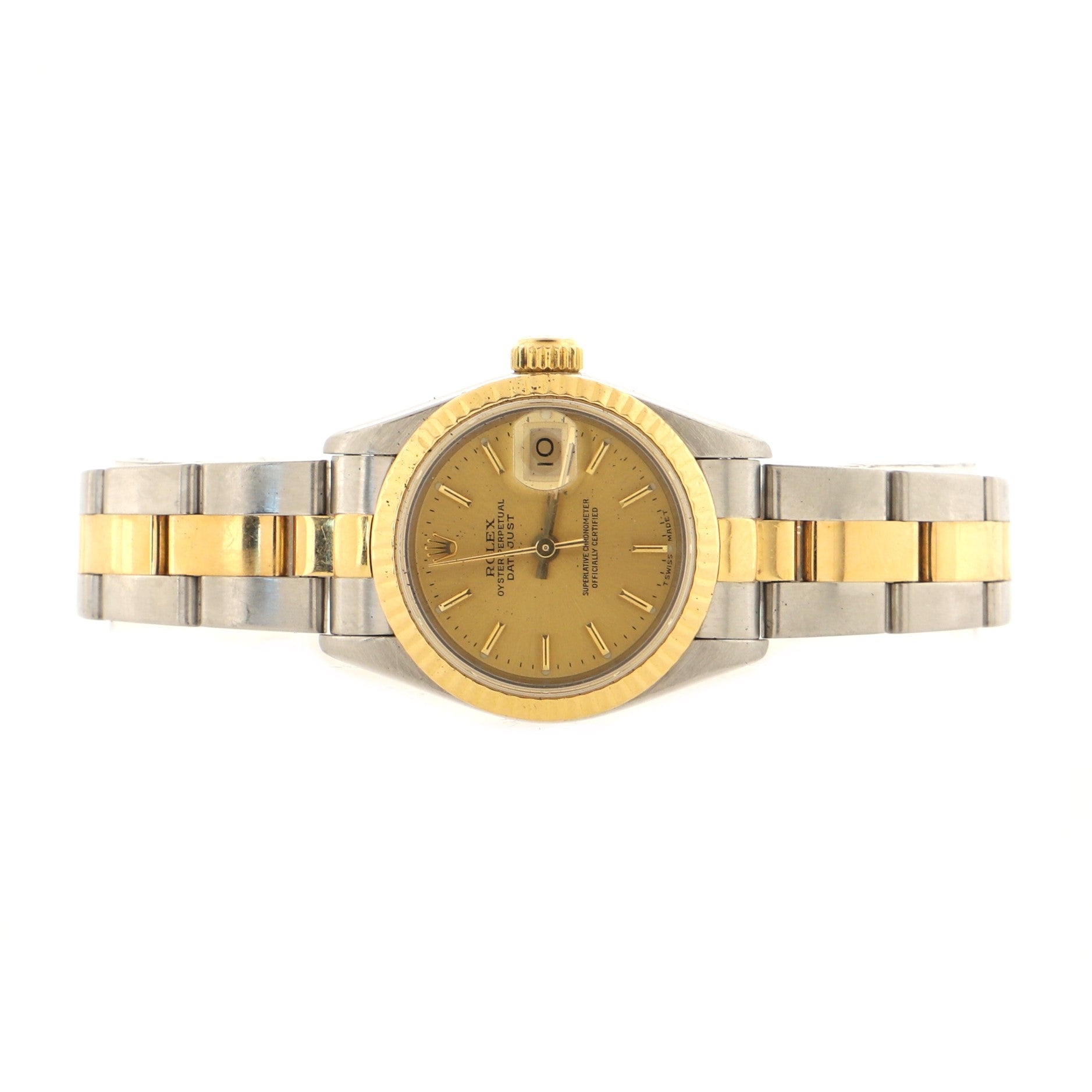 Oyster Perpetual Datejust Automatic Watch Stainless Steel and Yellow Gold 26