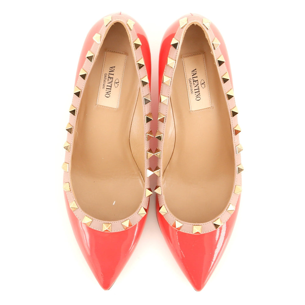 Women's Rockstud Wedges Leather