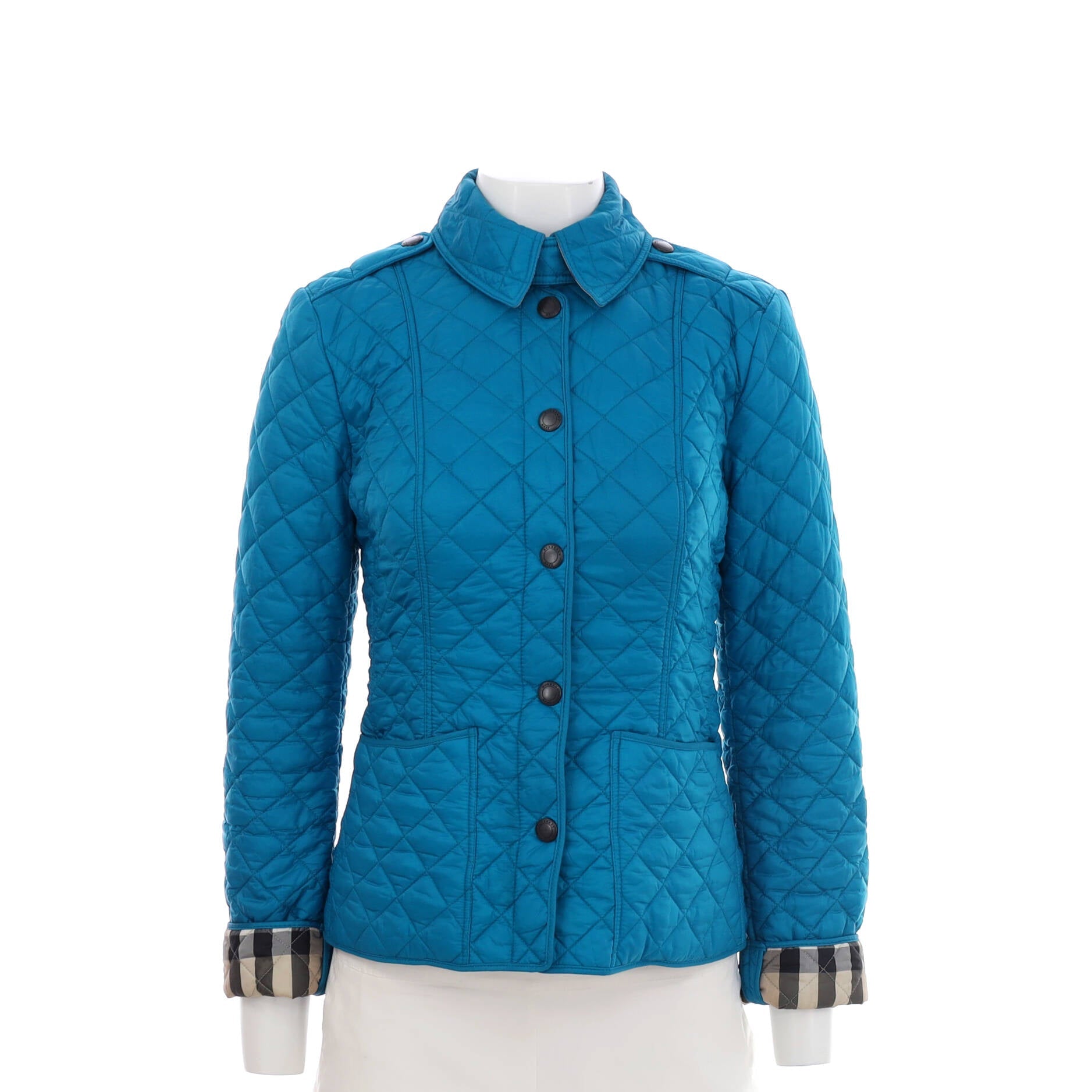 Women's Button-Up Jacket Quilted Polyester Blend