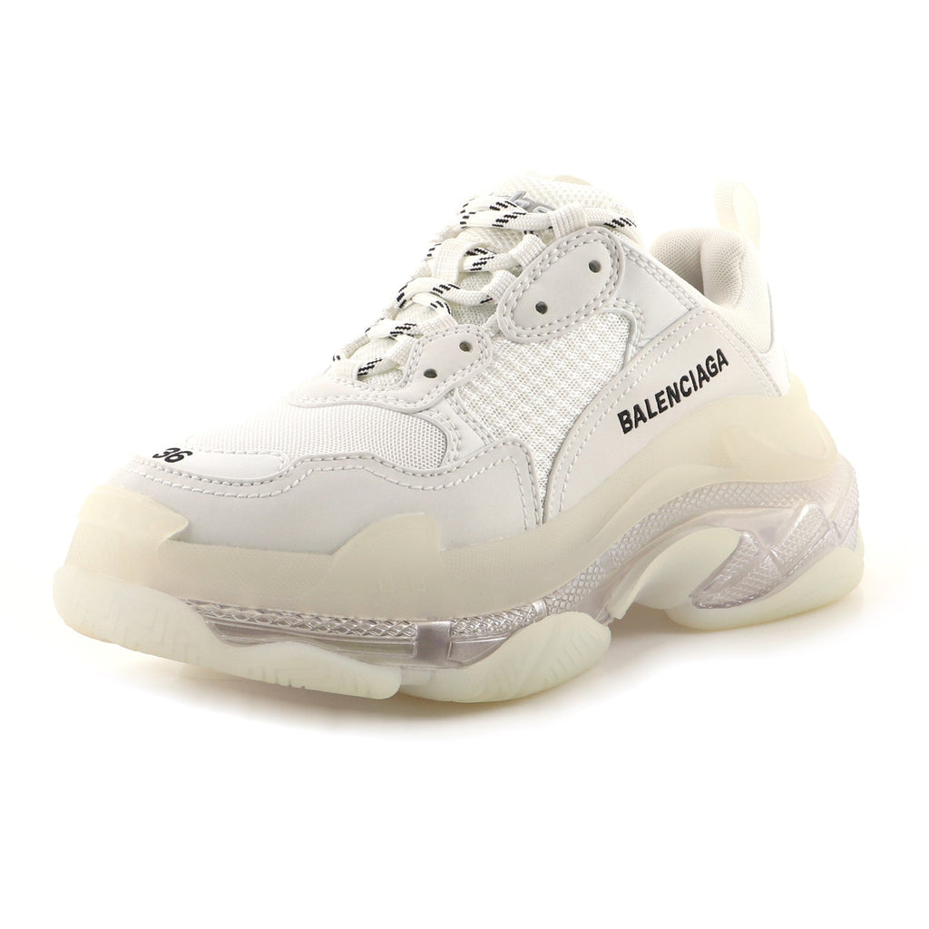 Women's Triple S Sneakers Fabric and Mesh with Leather