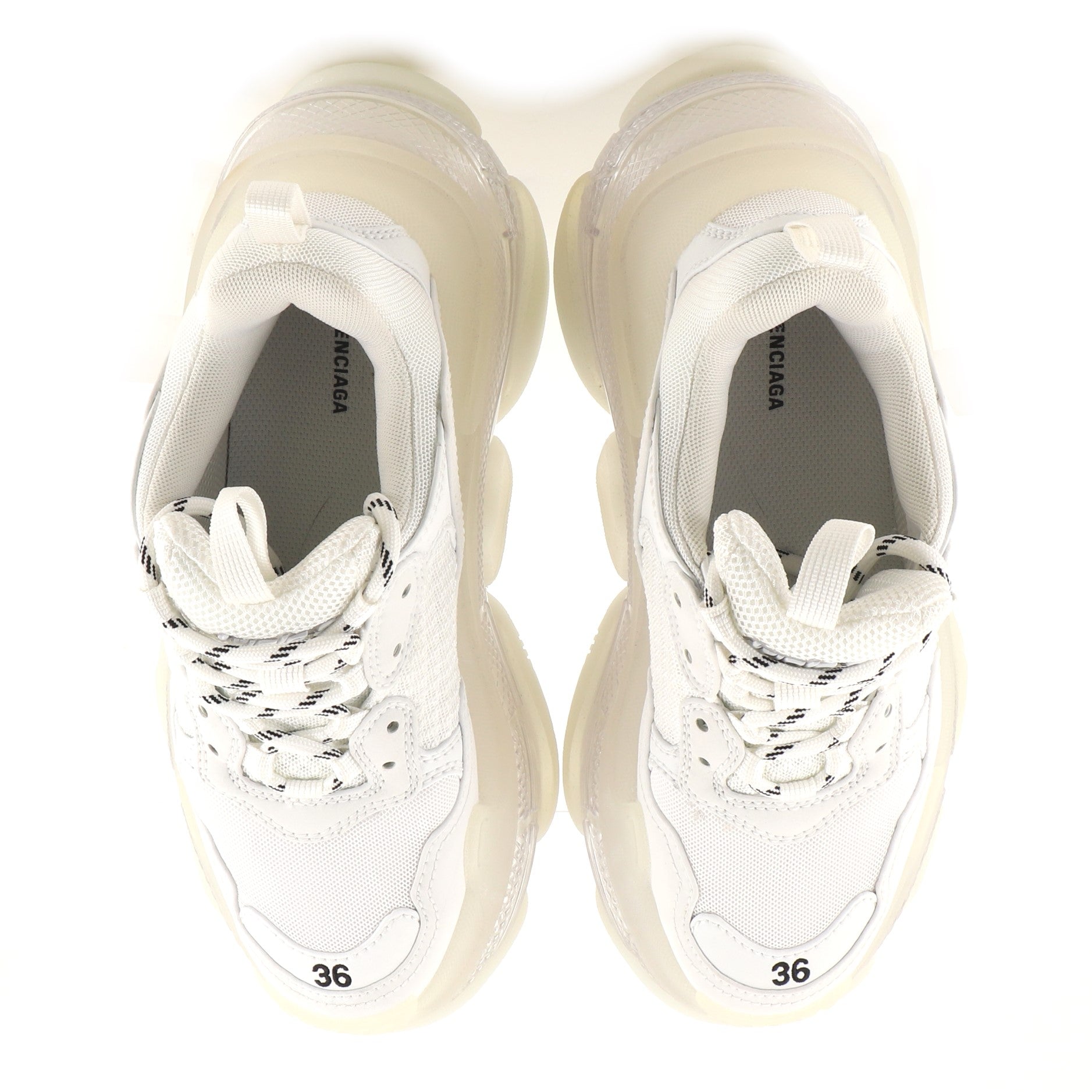 Women's Triple S Sneakers Fabric and Mesh with Leather