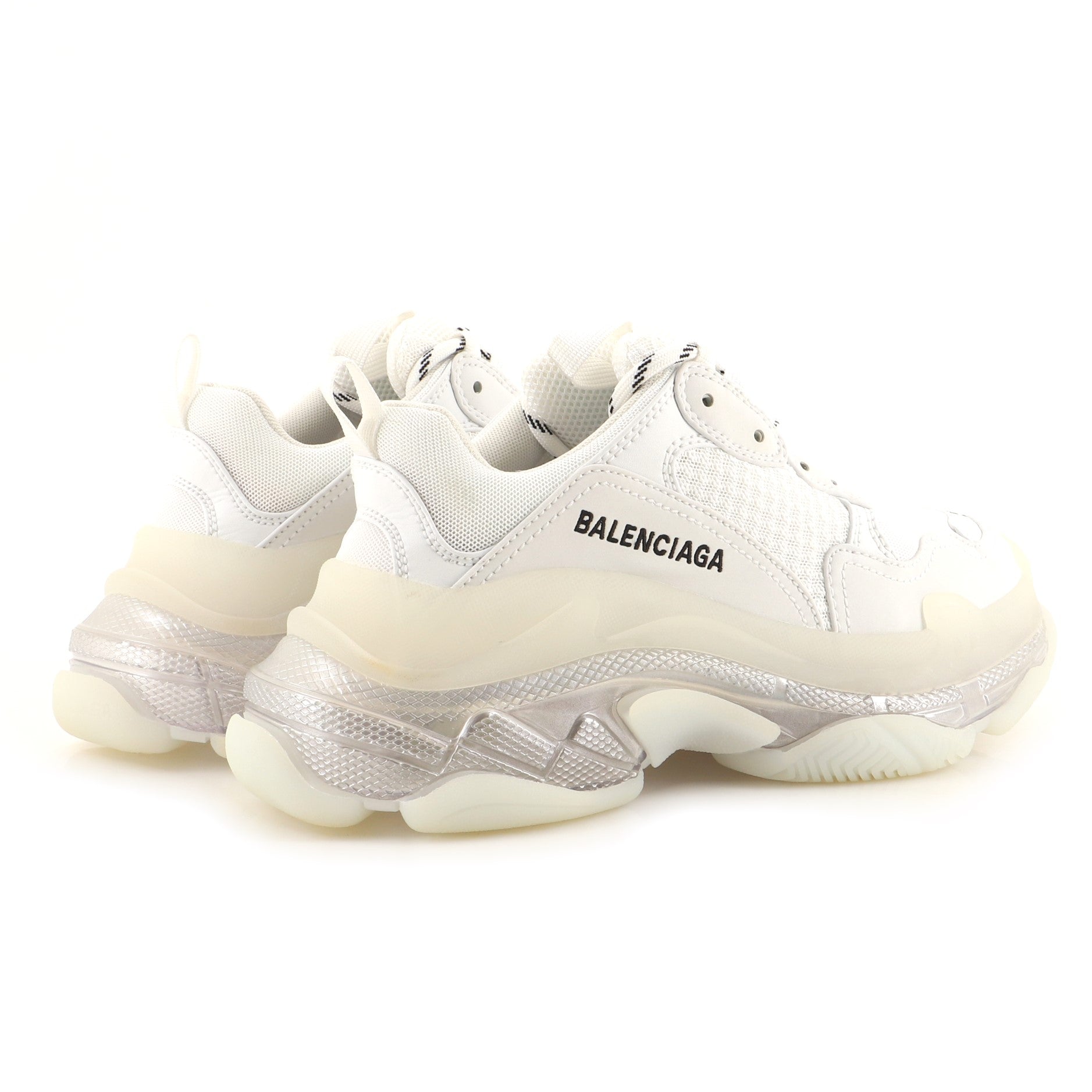 Women's Triple S Sneakers Fabric and Mesh with Leather