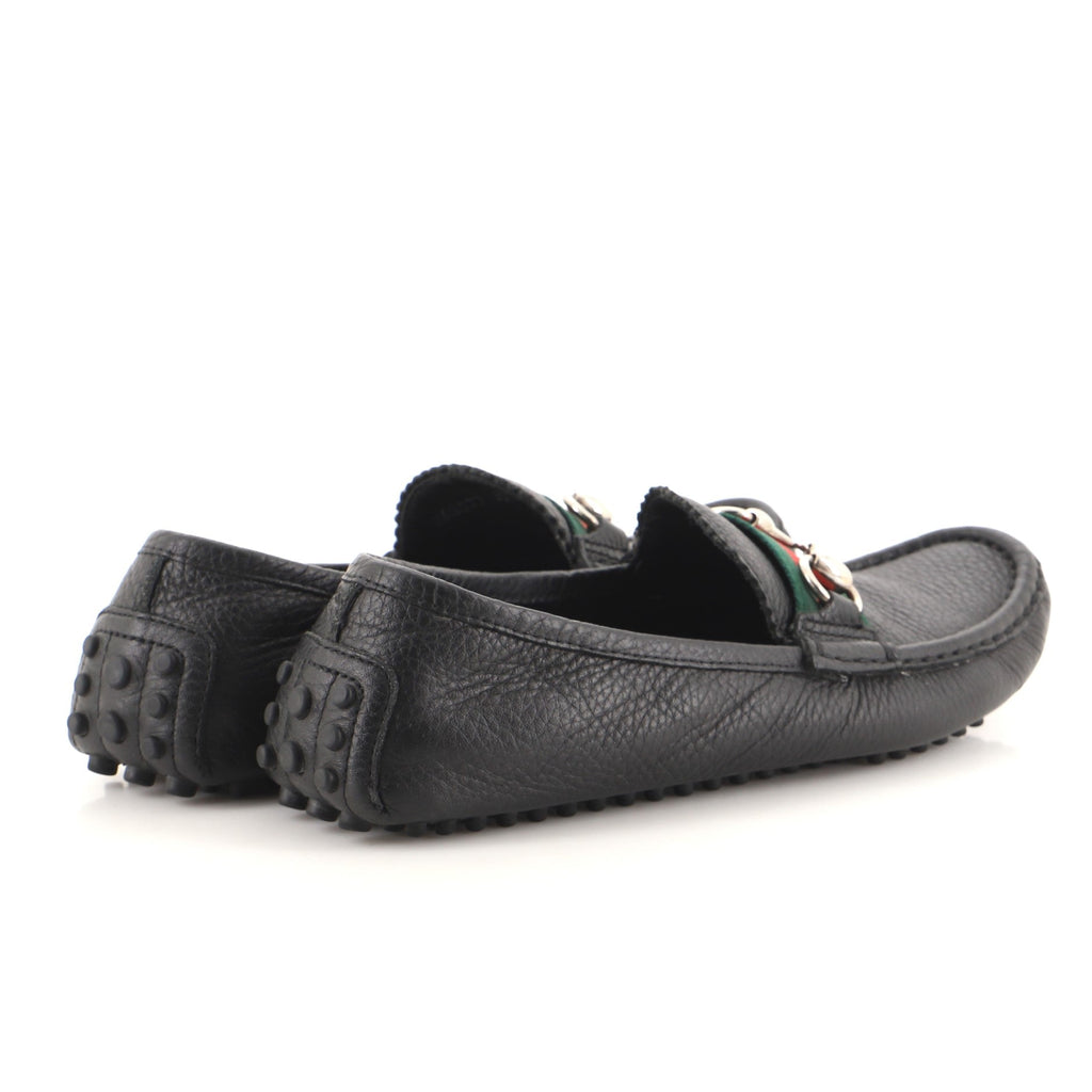 Women's Horsebit Web Driver Loafers Leather