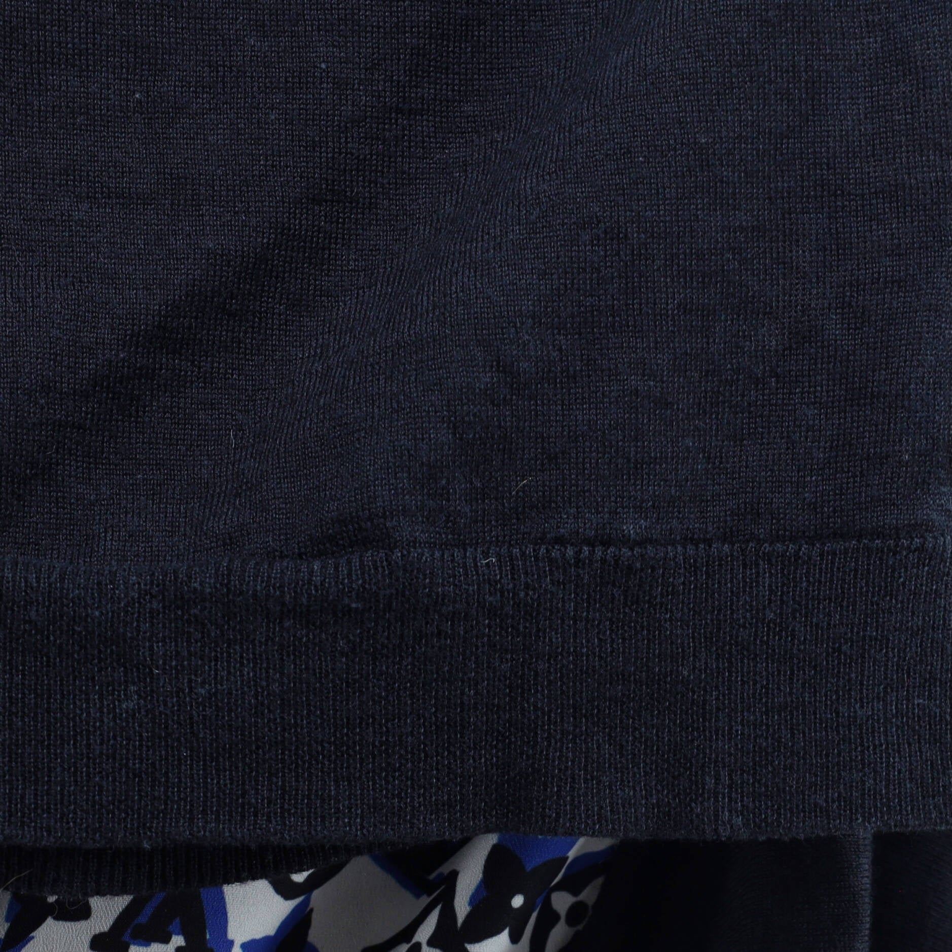 Women's Crewneck Sweater Monogram Wool and Silk Blend