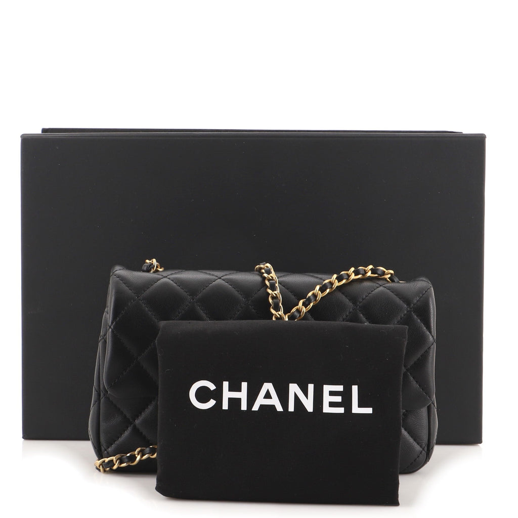 Pearl Crush Flap Bag Quilted Lambskin Mini