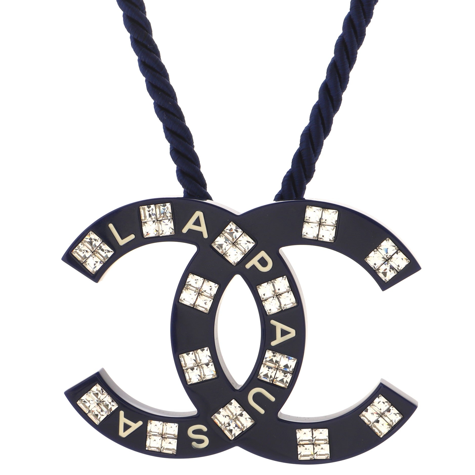 La Pausa CC Choker Necklace Cord with Resin and Crystals