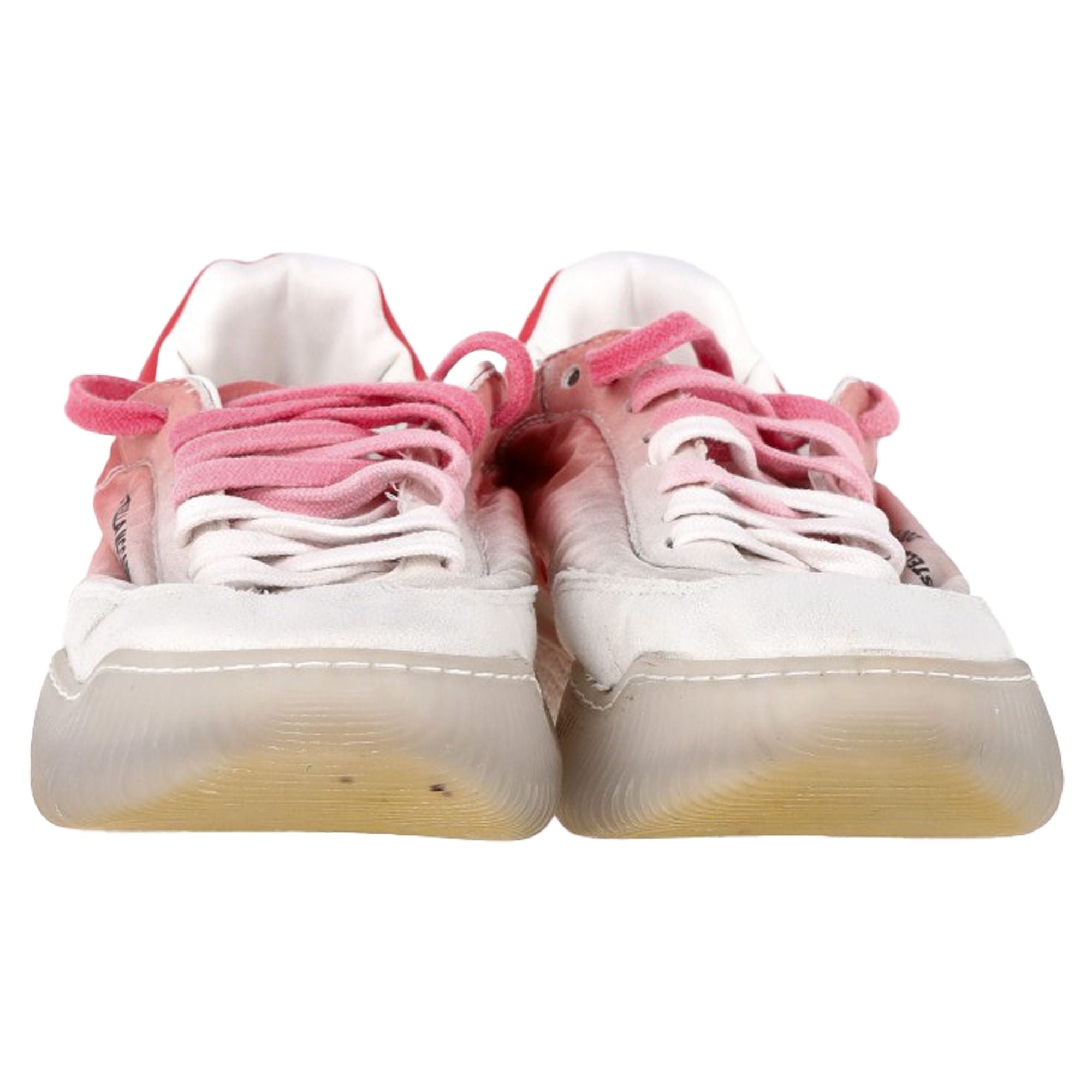 Women's Stella Mccartney Loop Ombre Sneakers in Pink and White Polyester