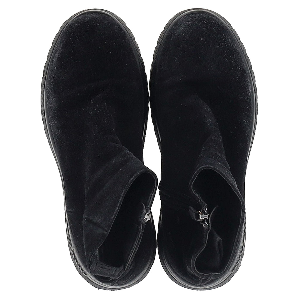 Women's Miu Miu Zipped Ankle Boots in Black Suede