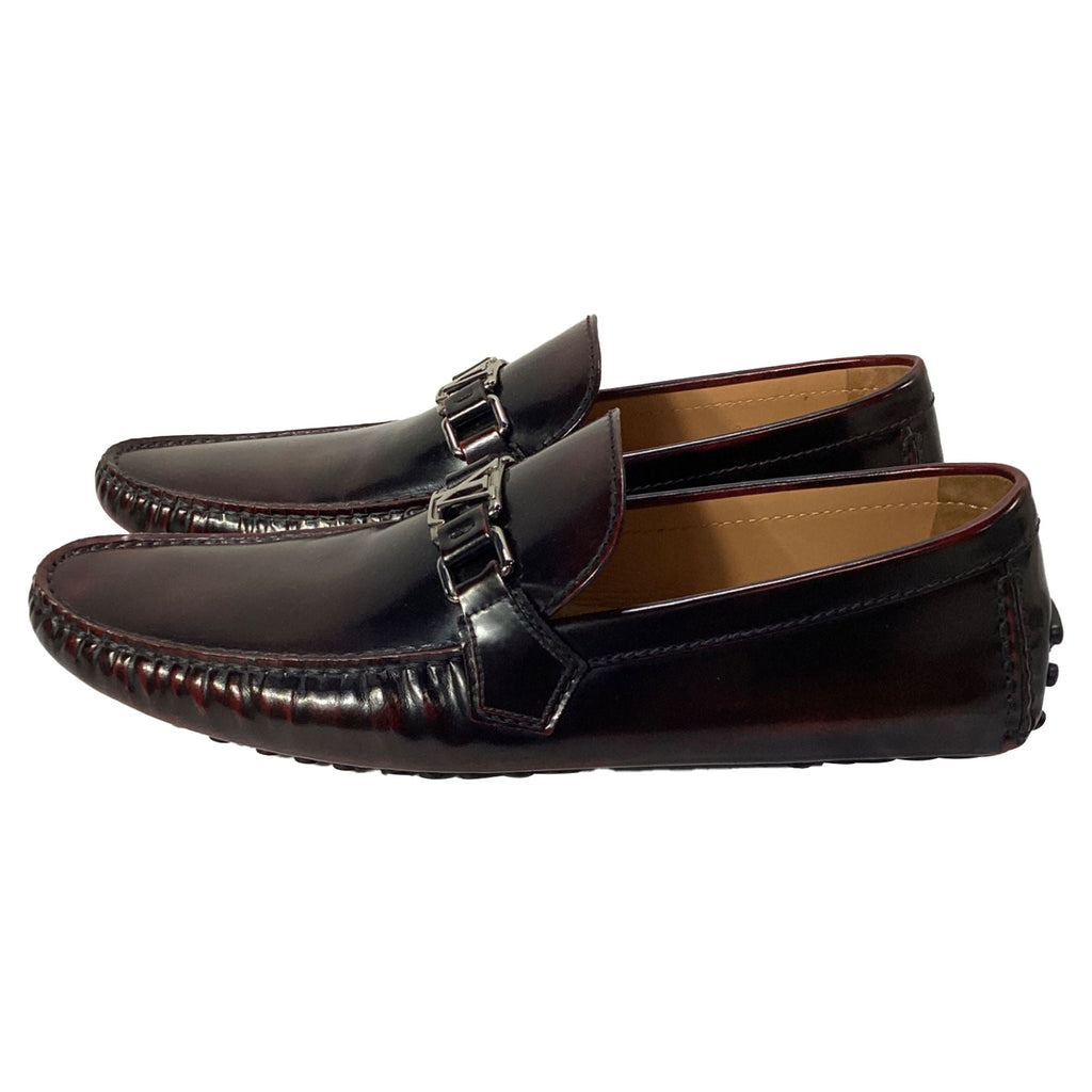 Louis Vuitton Hockenheim Slip-On Loafers in Burgundy Leather