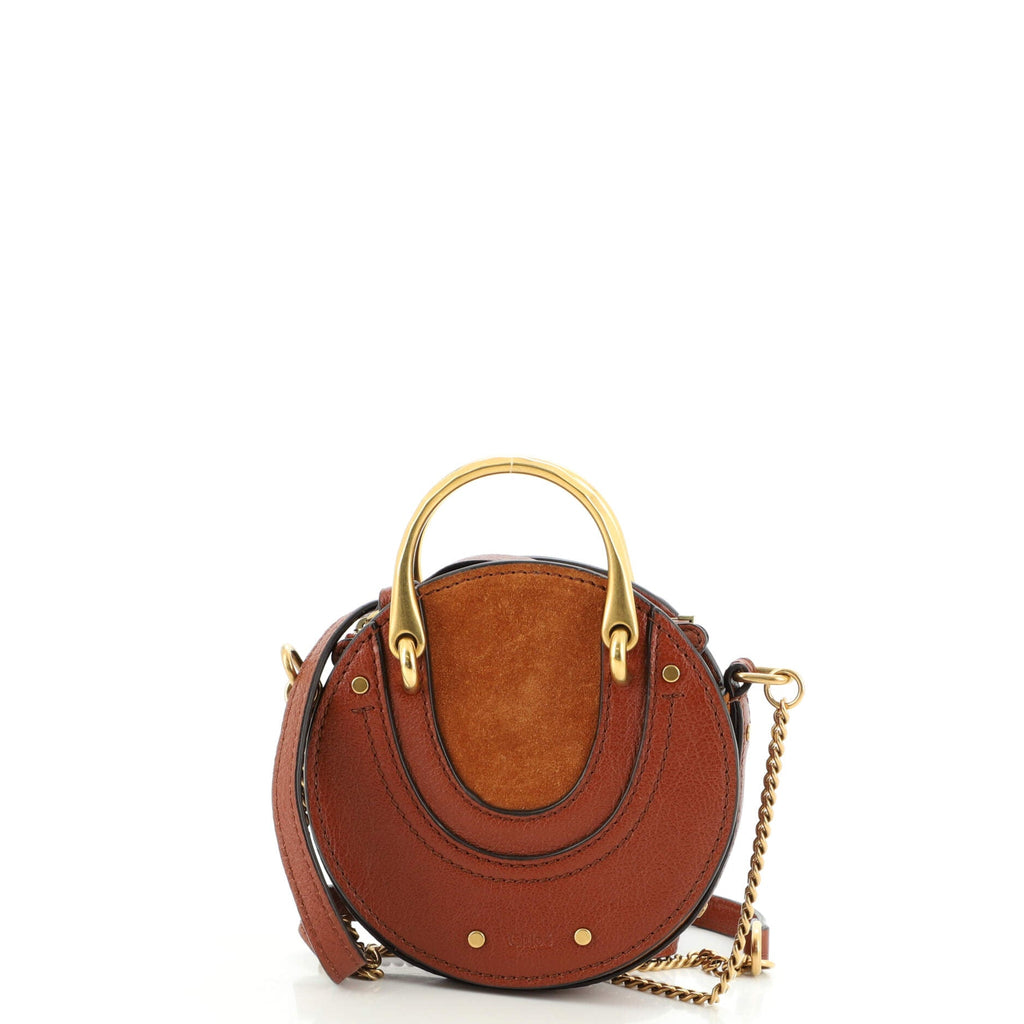 Pixie Crossbody Bag Leather with Suede Mini