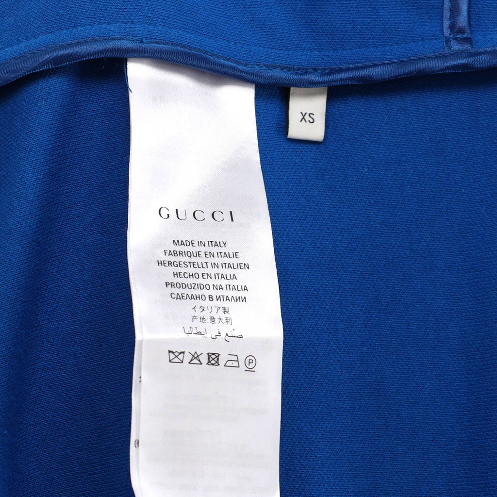 Zip Track Jacket GG Polyester and Cotton Blend