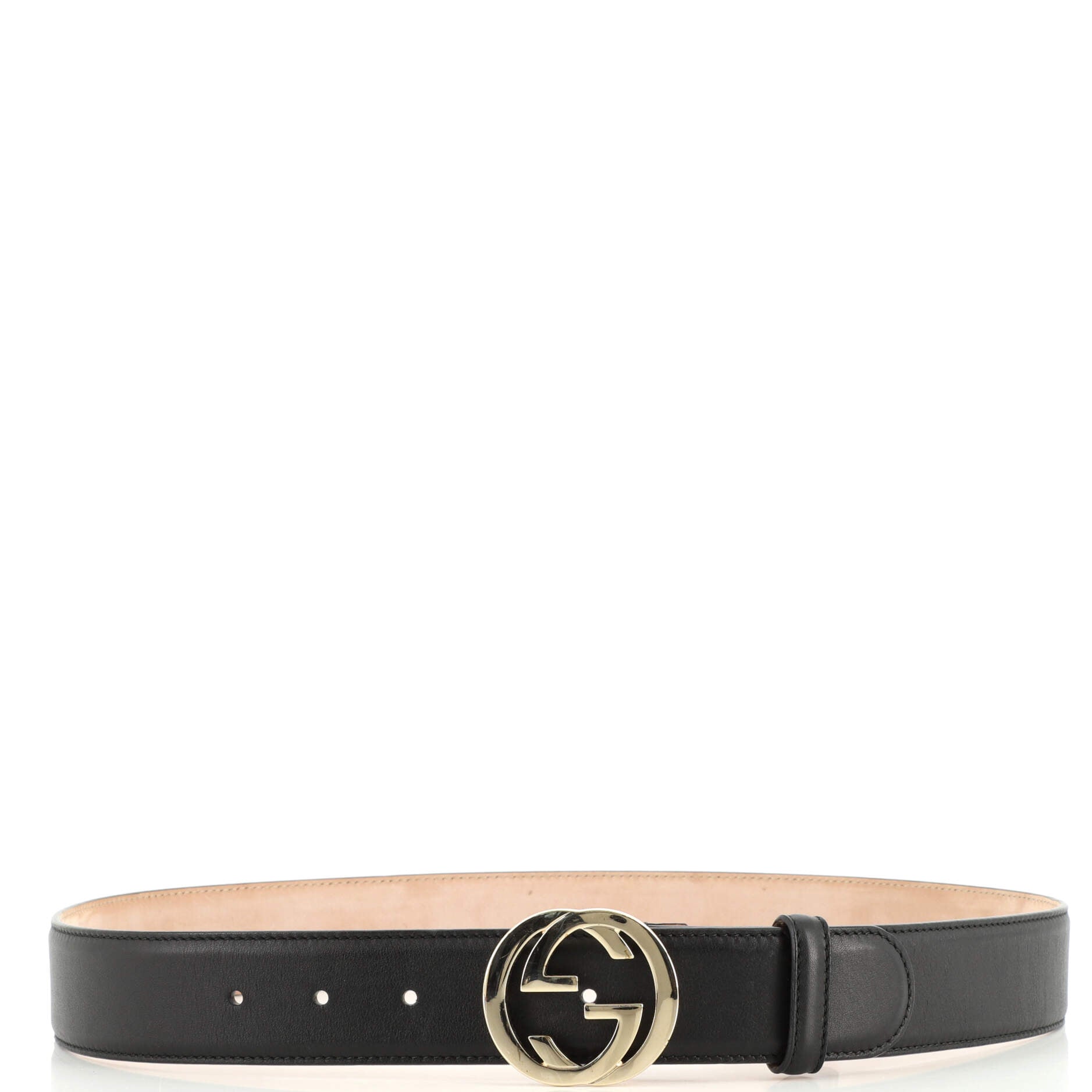 Interlocking G Belt Leather Wide 85