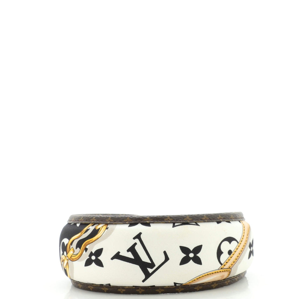 Be Mindful Headband Printed Silk with Monogram Canvas