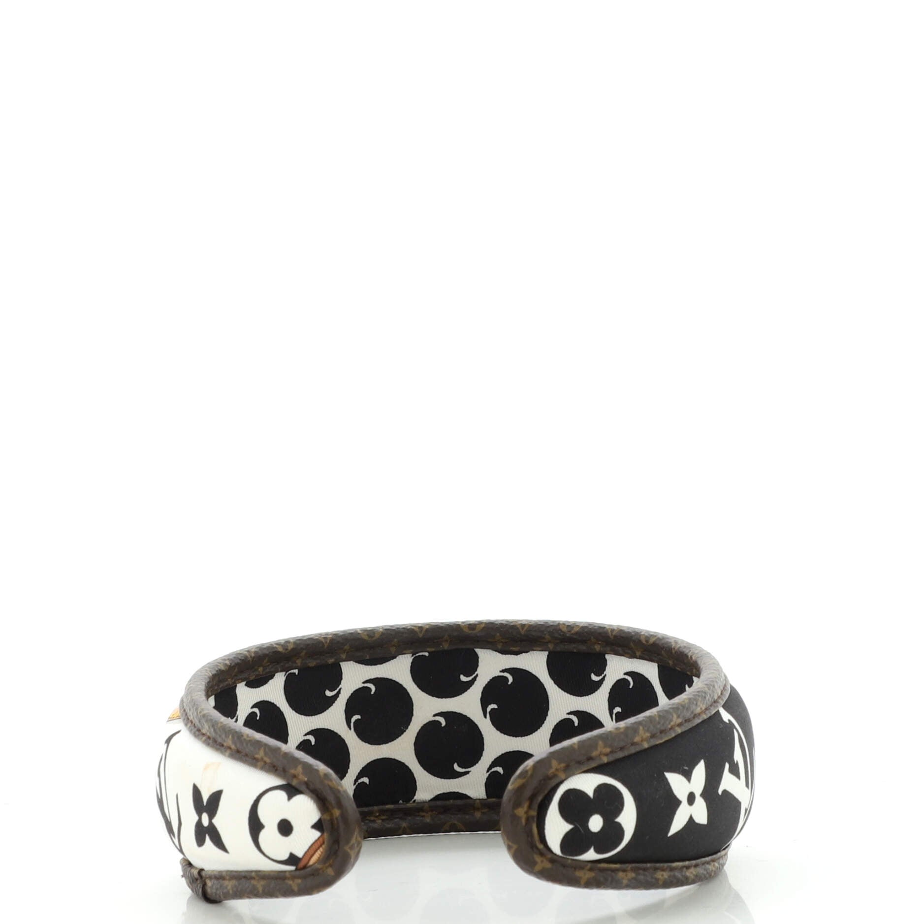 Be Mindful Headband Printed Silk with Monogram Canvas