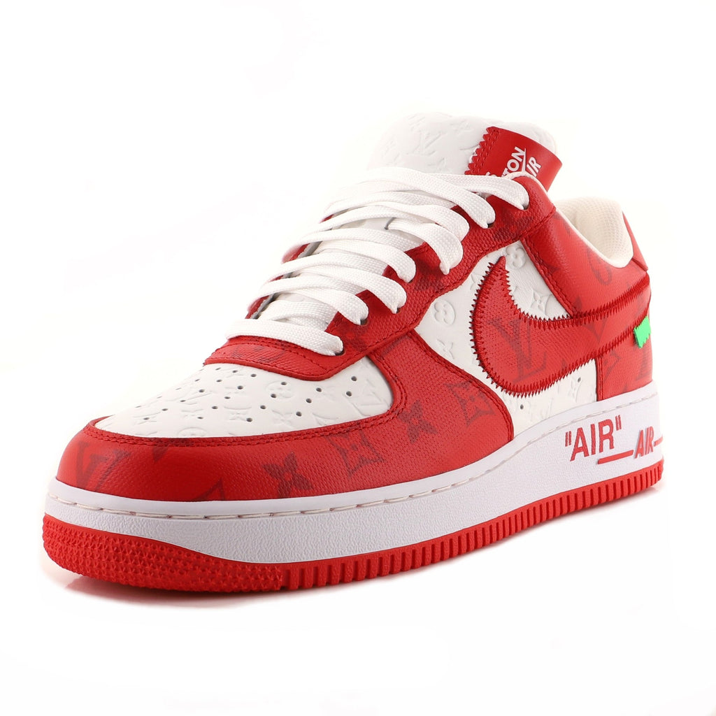 x Nike Air Force 1 Low-Top Sneakers Monogram Embossed Leather