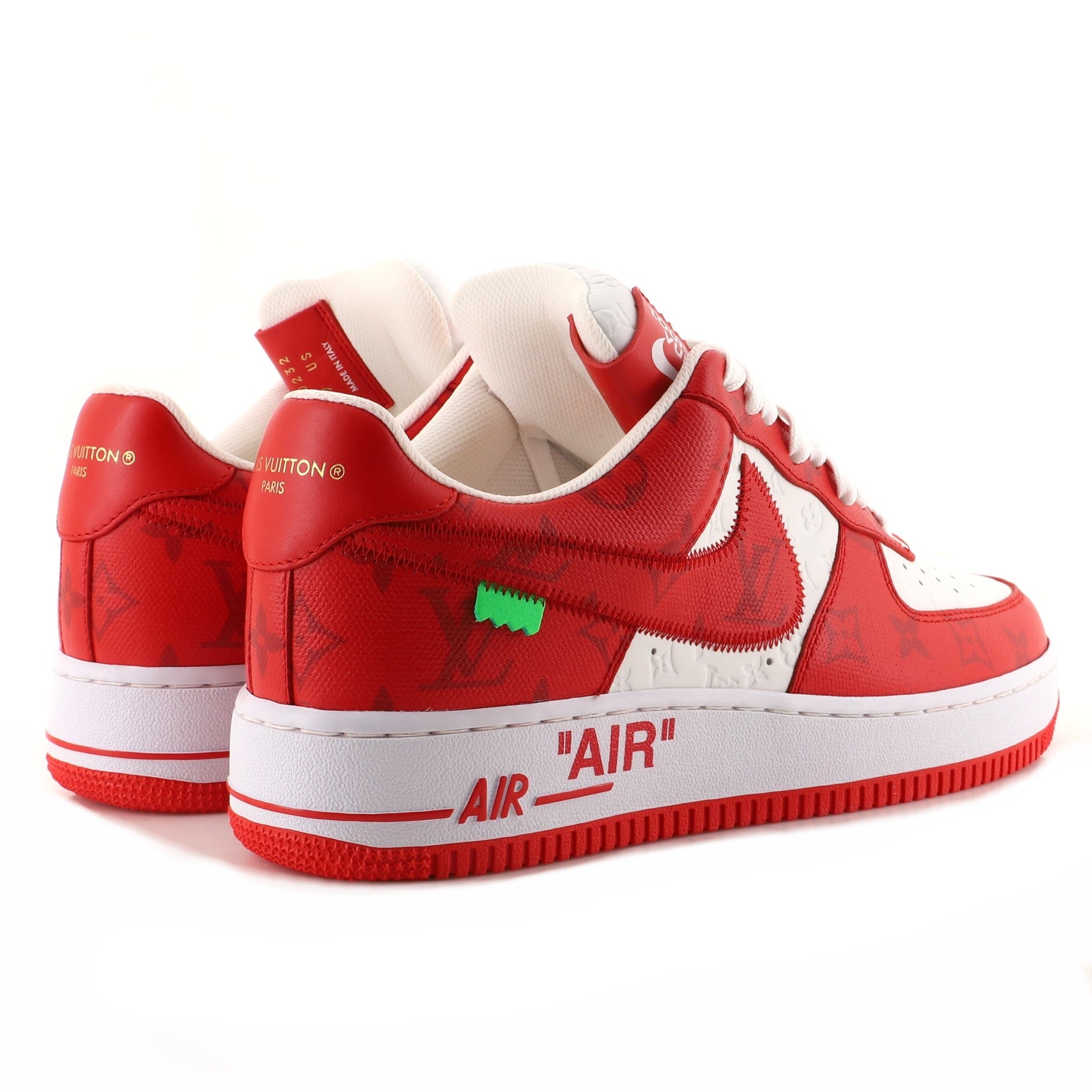 x Nike Air Force 1 Low-Top Sneakers Monogram Embossed Leather