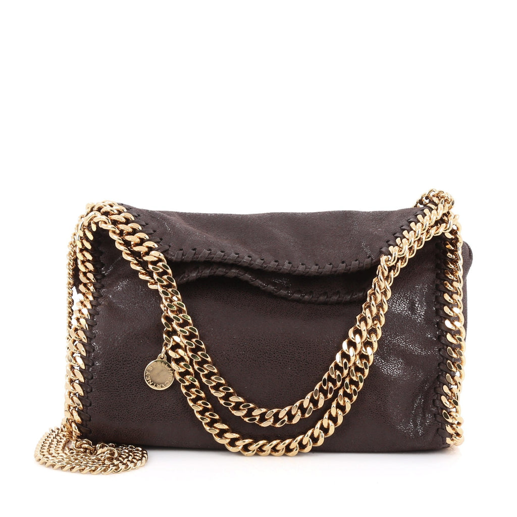 Falabella Fold Over Crossbody Bag Shaggy Deer Mini