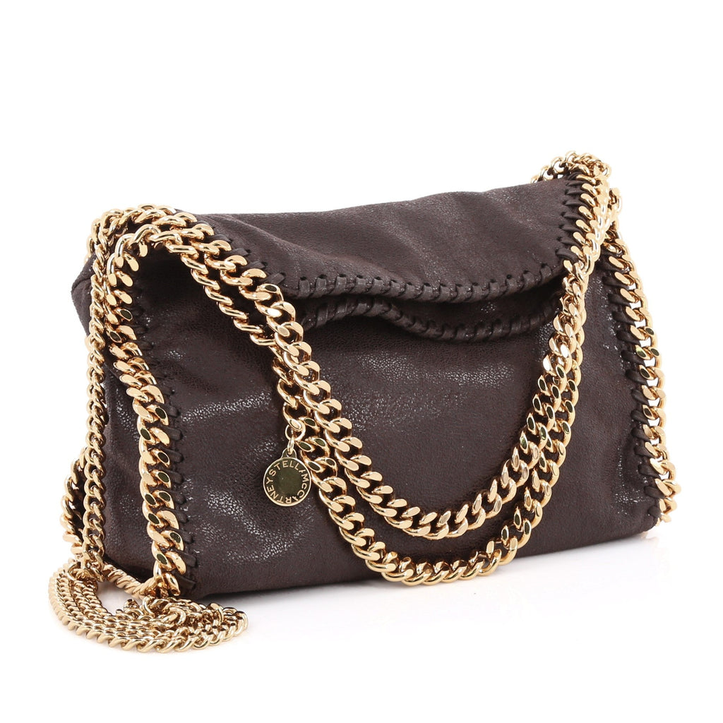 Falabella Fold Over Crossbody Bag Shaggy Deer Mini