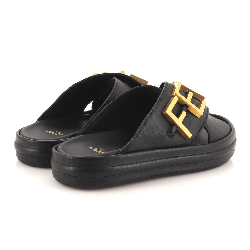 Fendigraphy Slides Leather