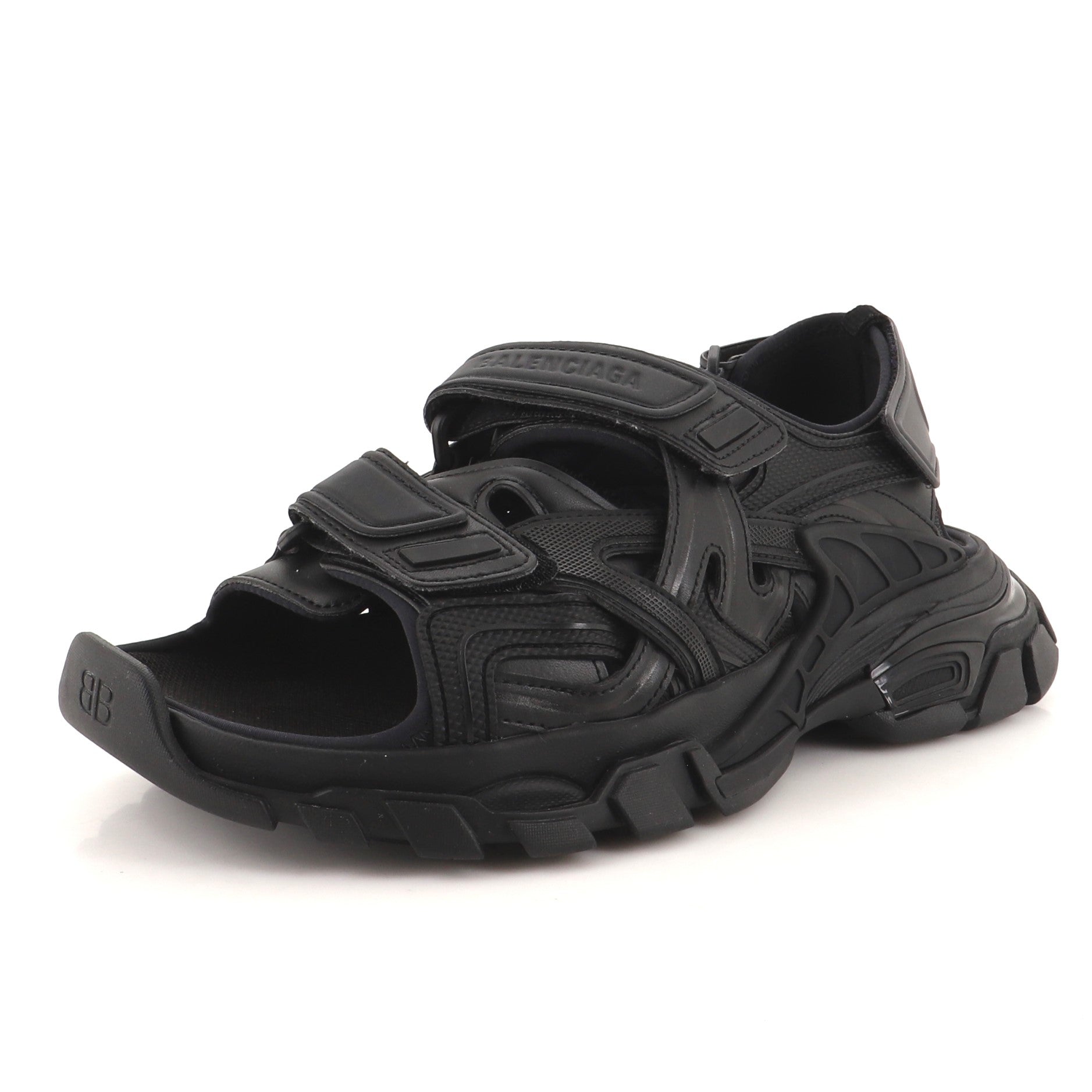 Men's Track Velcro Sandals Fabric and Rubber