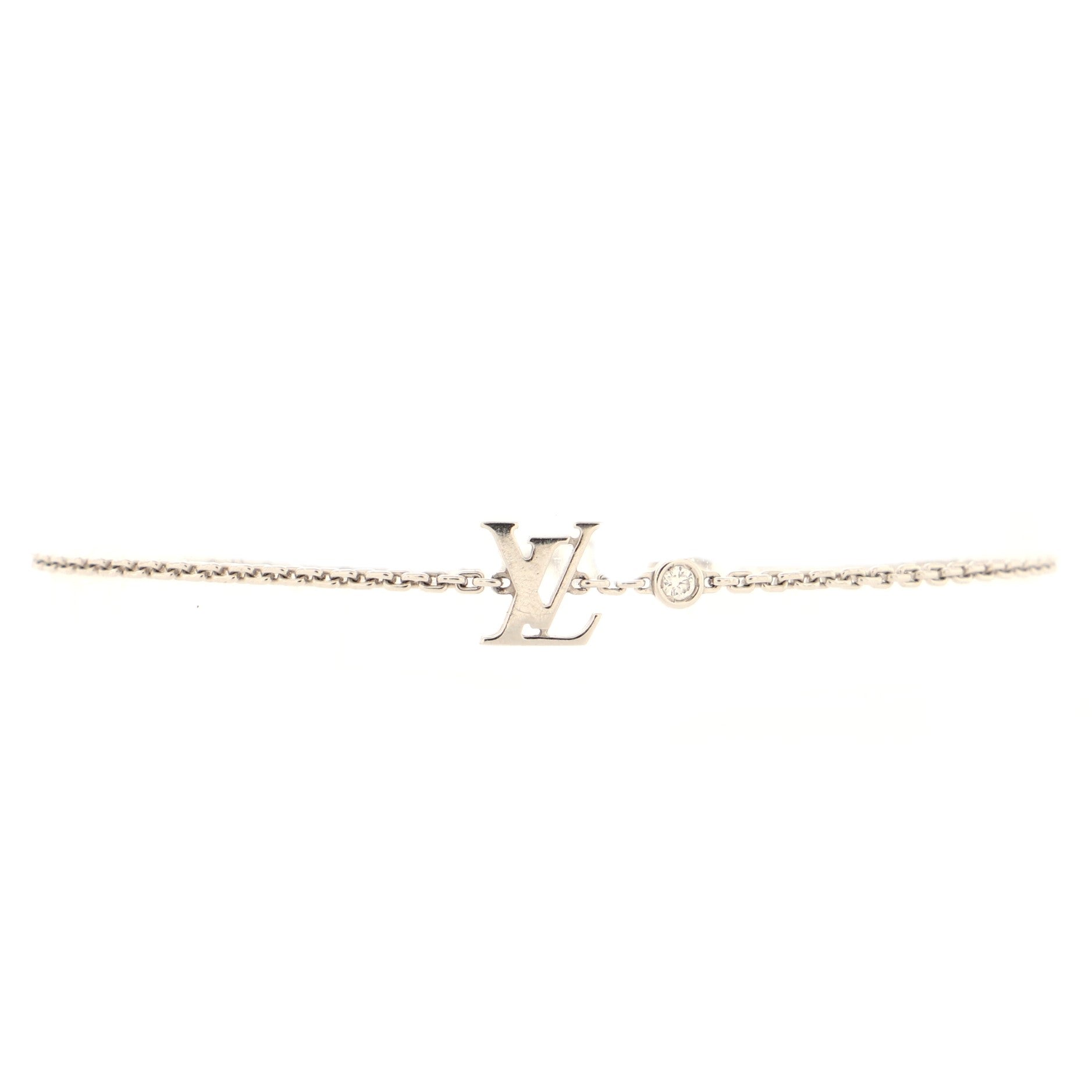 Idylle Blossom LV Bracelet 18K White Gold with Diamond