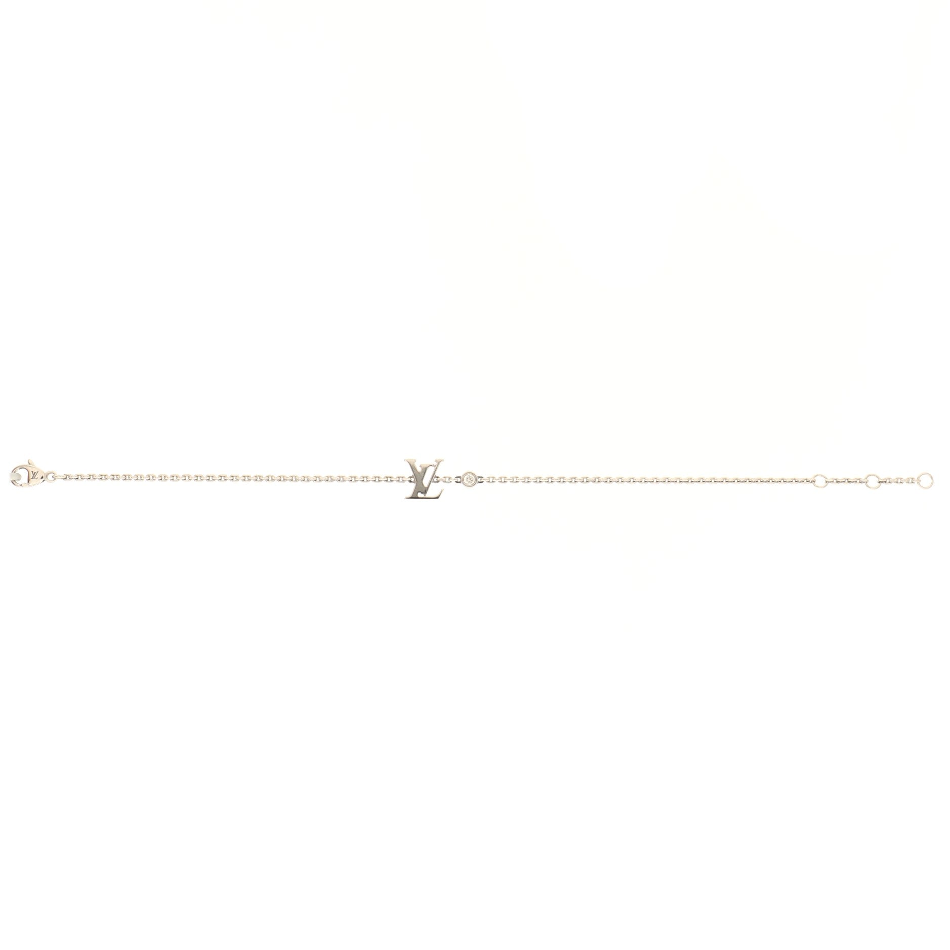 Idylle Blossom LV Bracelet 18K White Gold with Diamond