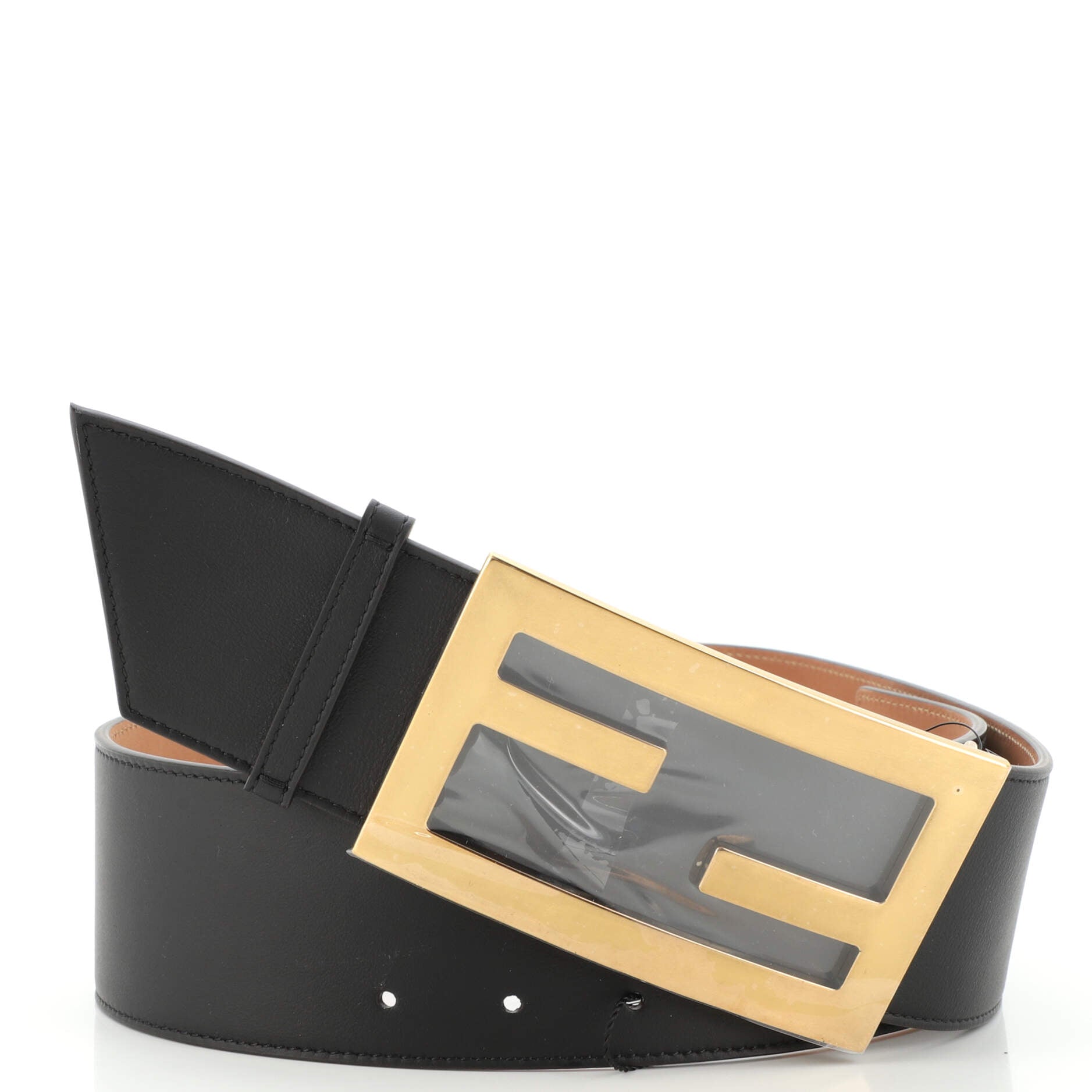 FF Buckle Belt Leather Extra Wide 75