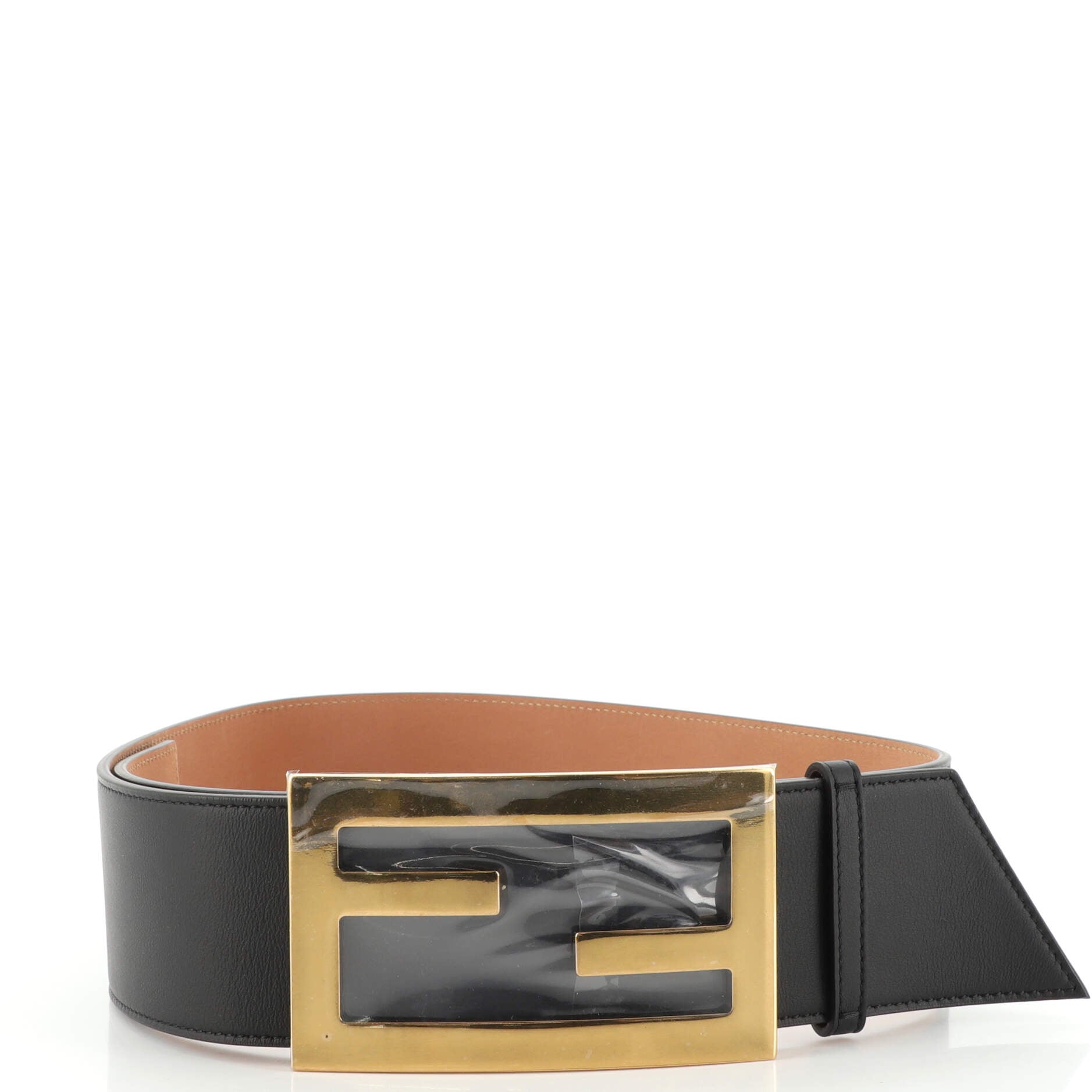 FF Buckle Belt Leather Extra Wide 75