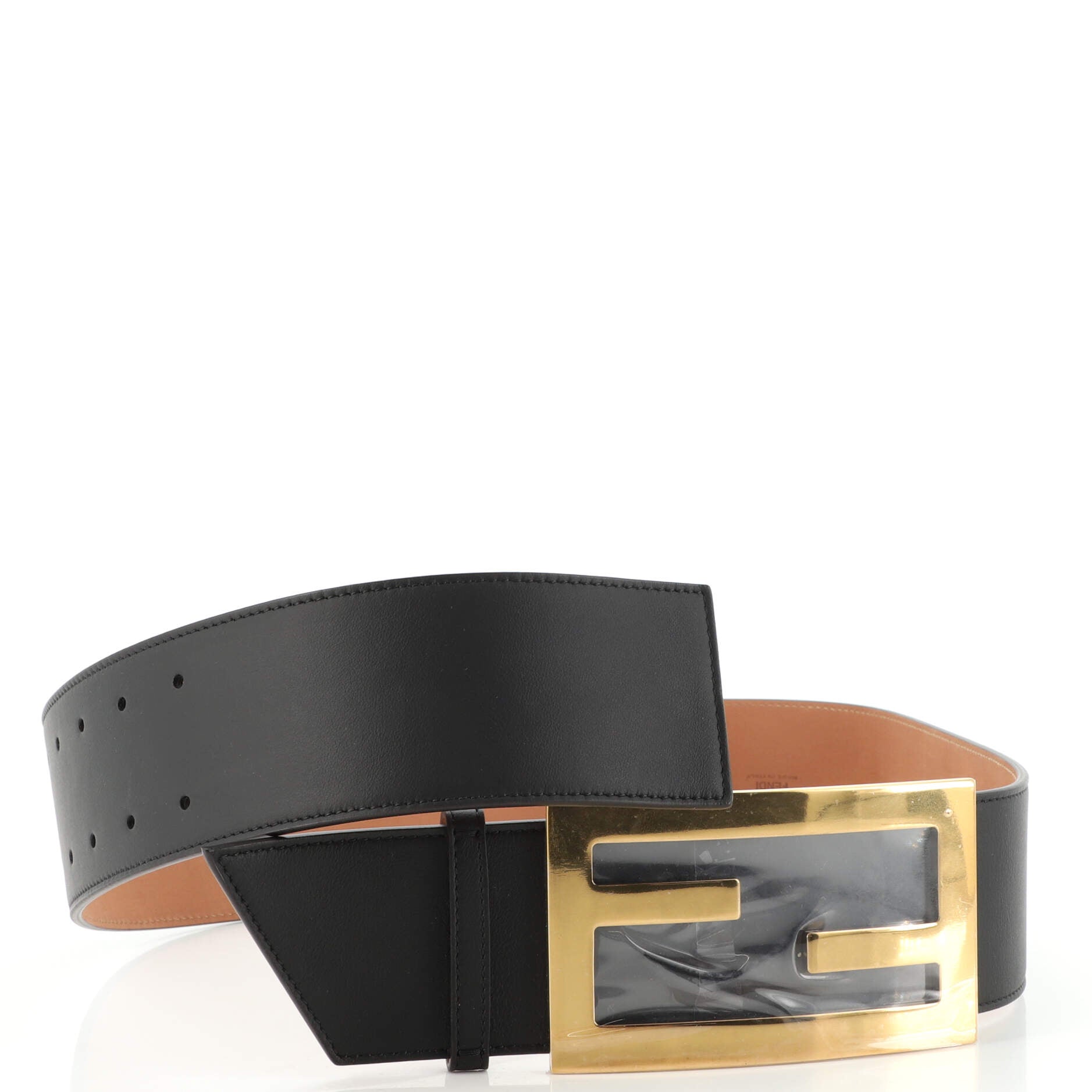FF Buckle Belt Leather Extra Wide 75