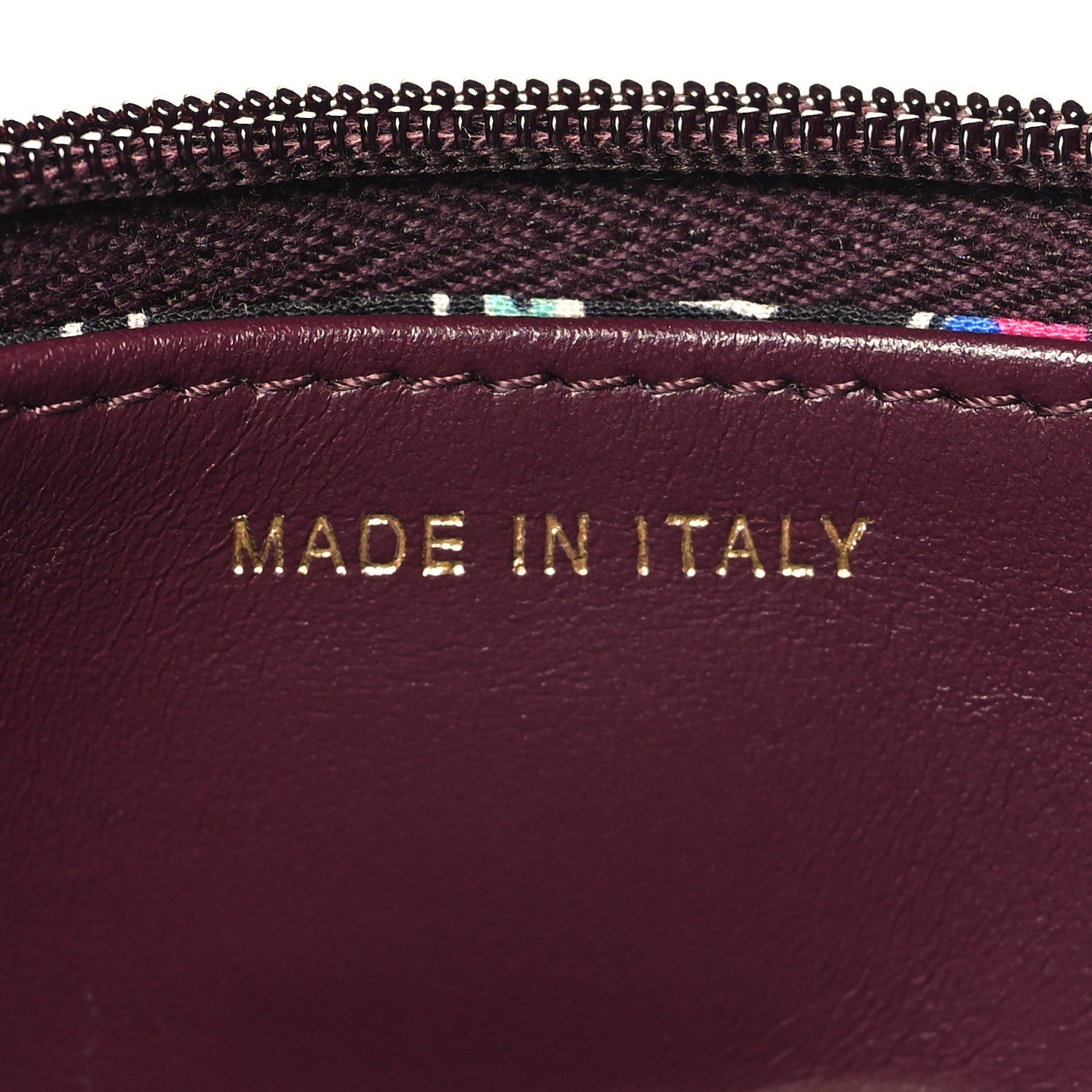 Caviar Quilted Embossed CC Wallet On Chain WOC Dark Burgundy