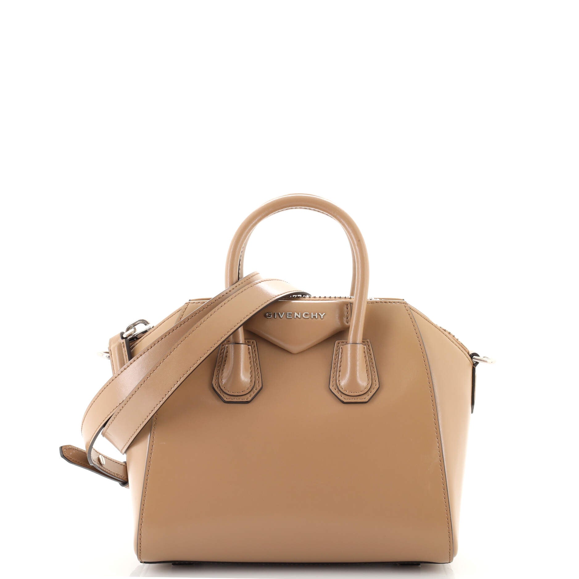 Antigona Bag Glazed Leather Mini