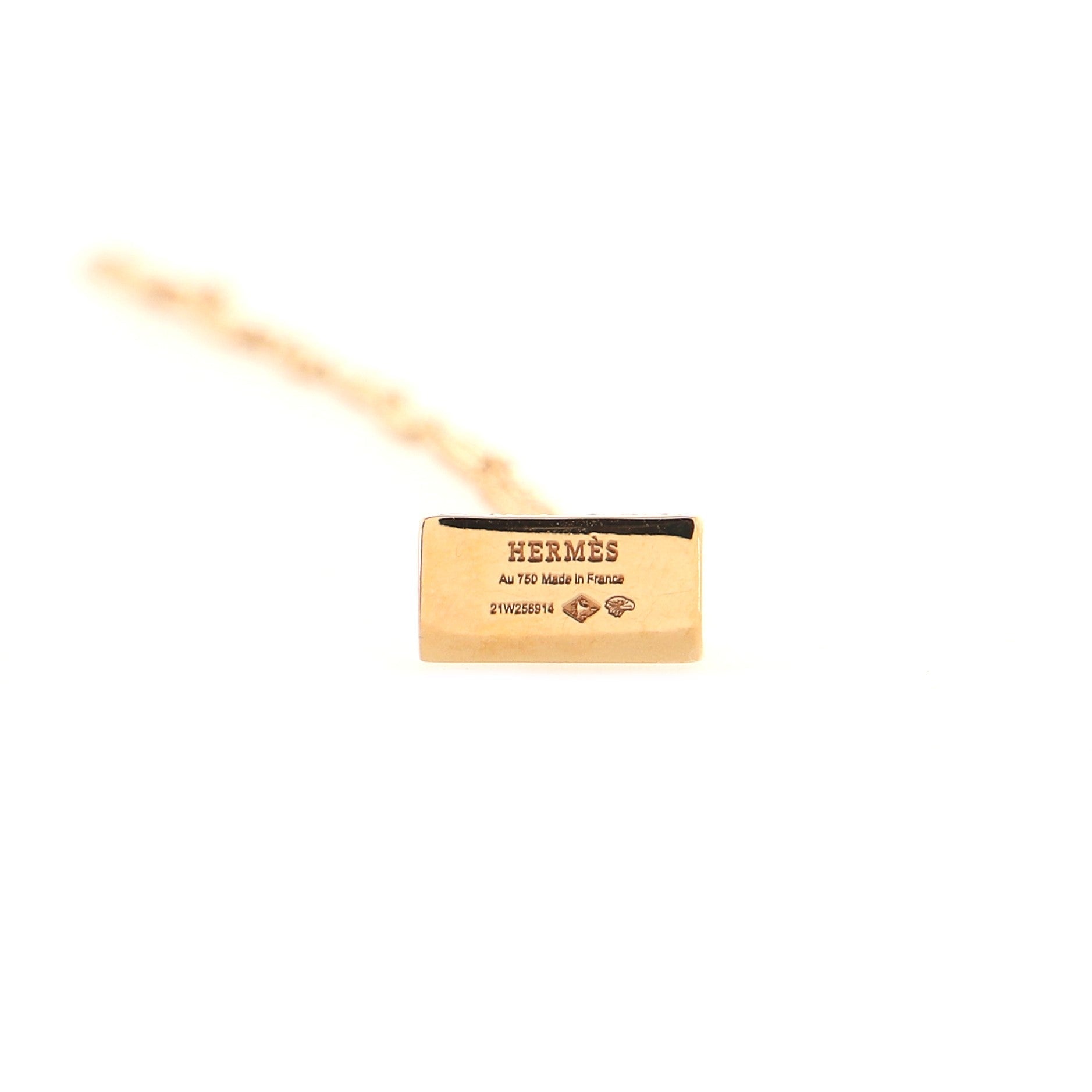 Birkin Amulette NM Pendant Necklace 18K Rose Gold and Diamonds