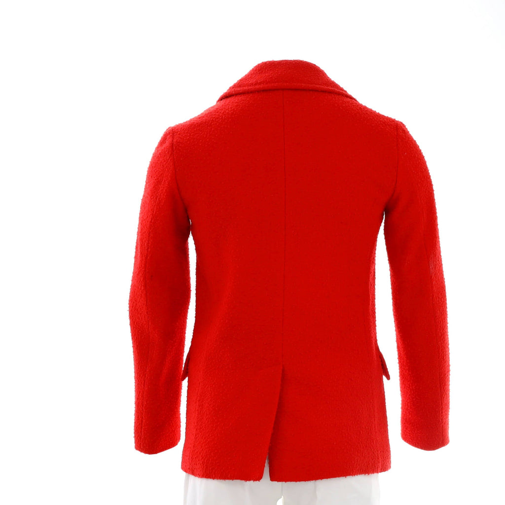 Men's Double Breasted Peacoat Wool